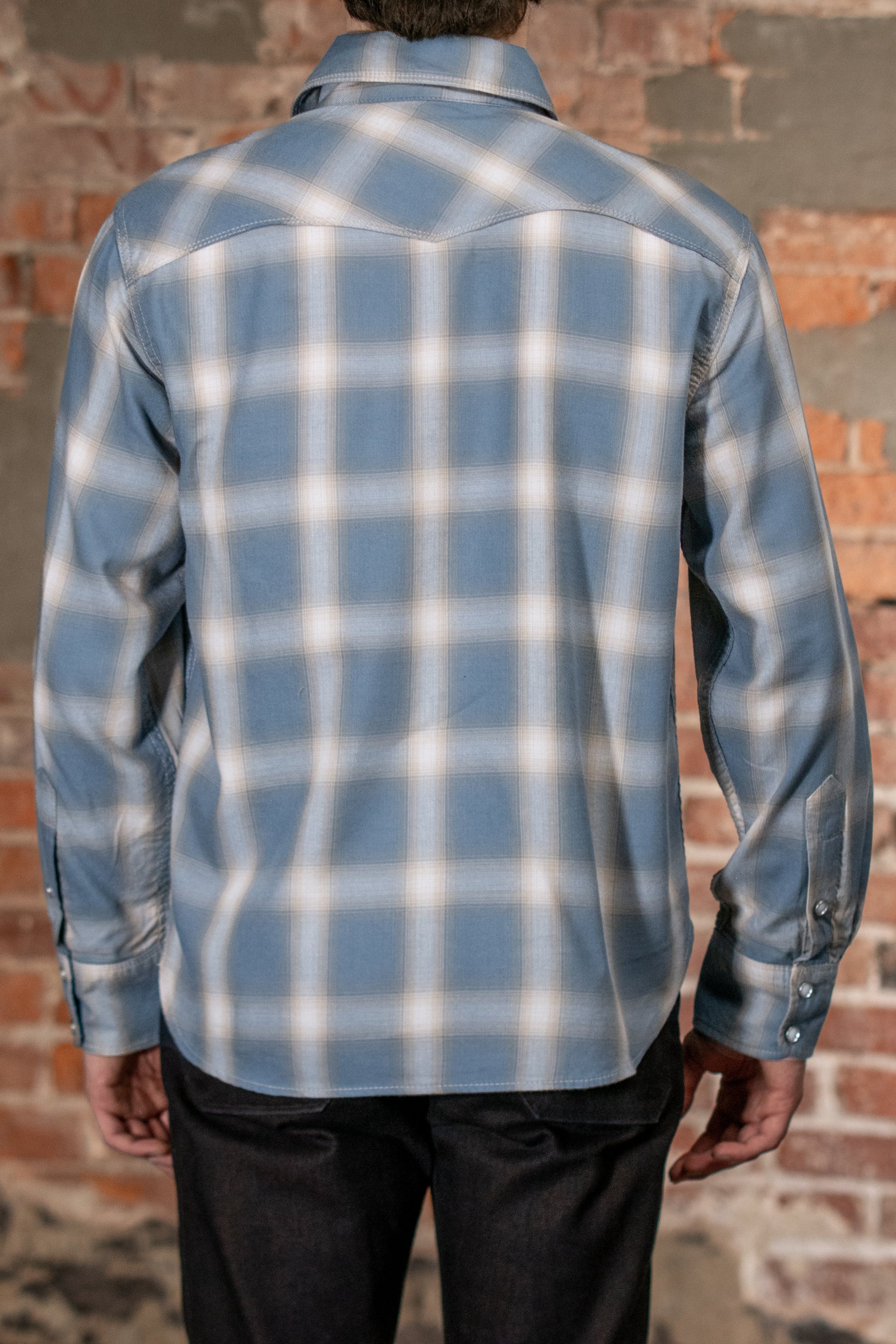 Freenote Cloth Bodie - Clear Blue Plaid
