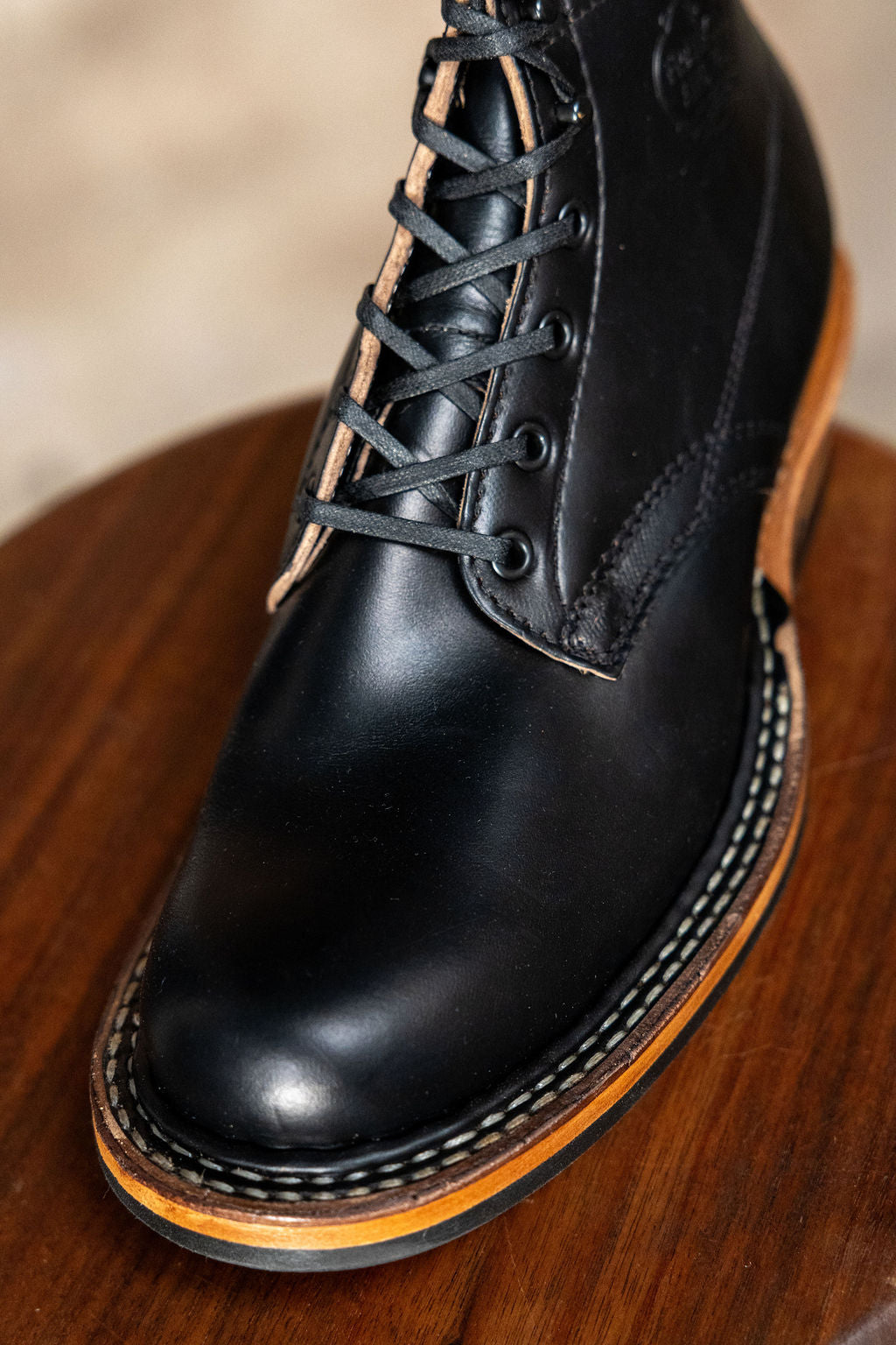 White's Boots x Franklin & Poe Semi-Dress - Black Horsehide Chromexcel
