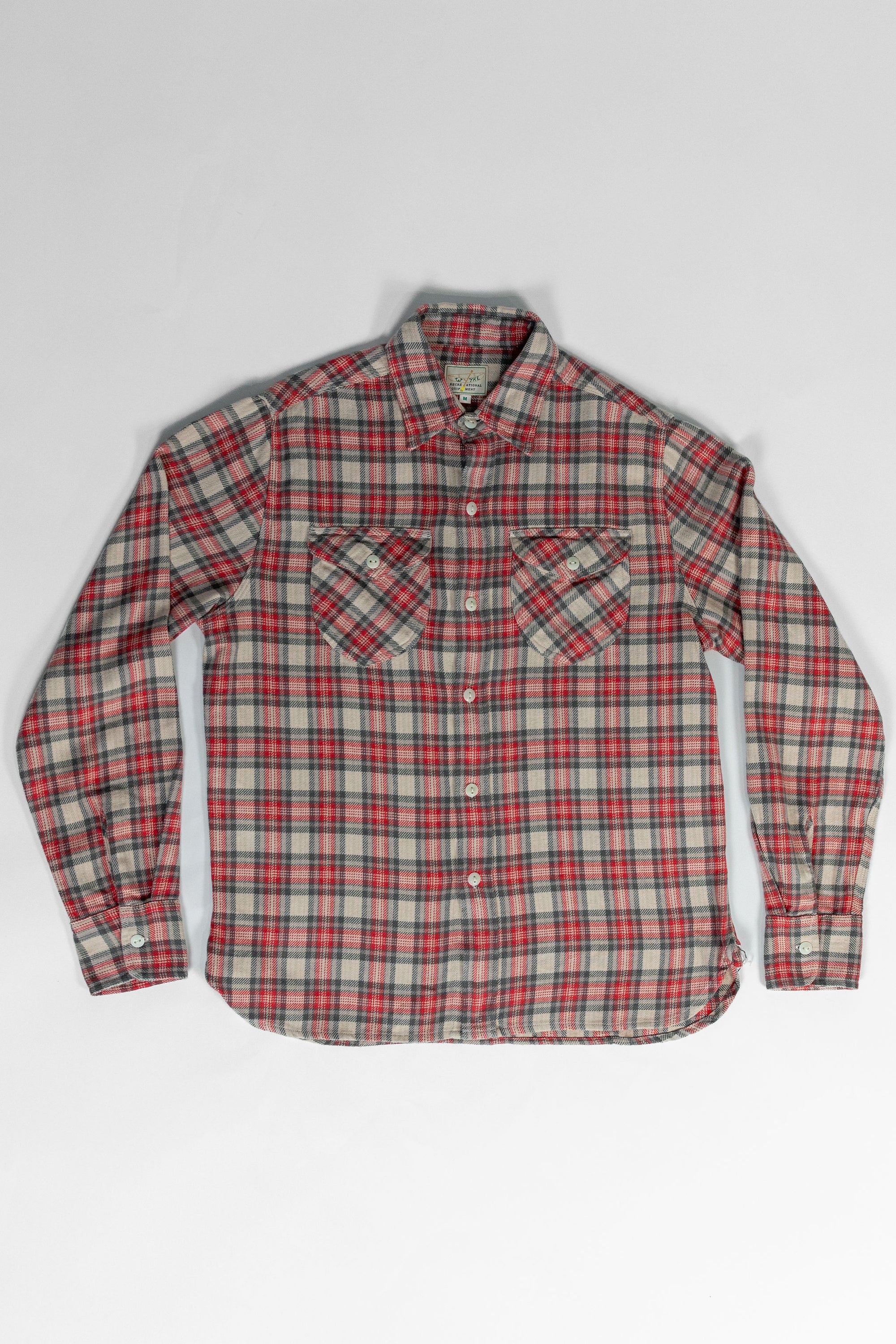 Wythe Washed Flannel Workshirt - Cherry Blossom