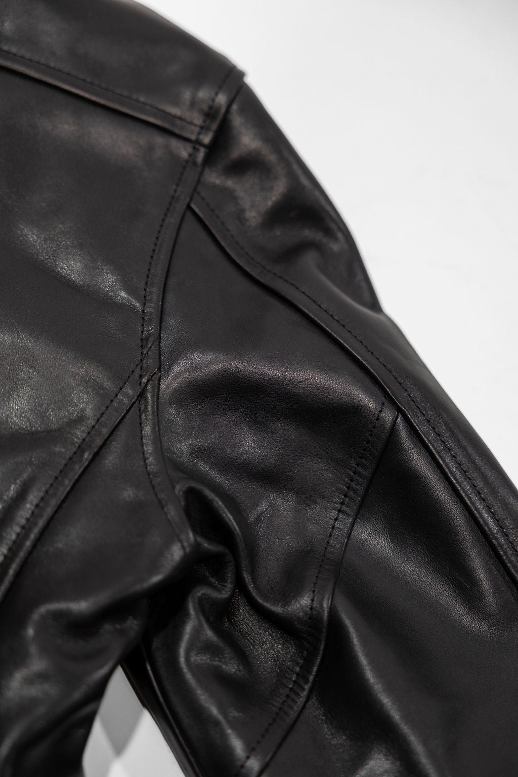 The Flat Head FN-LJ-DS005 Deerskin Sunset Trail Leather Jacket - Black