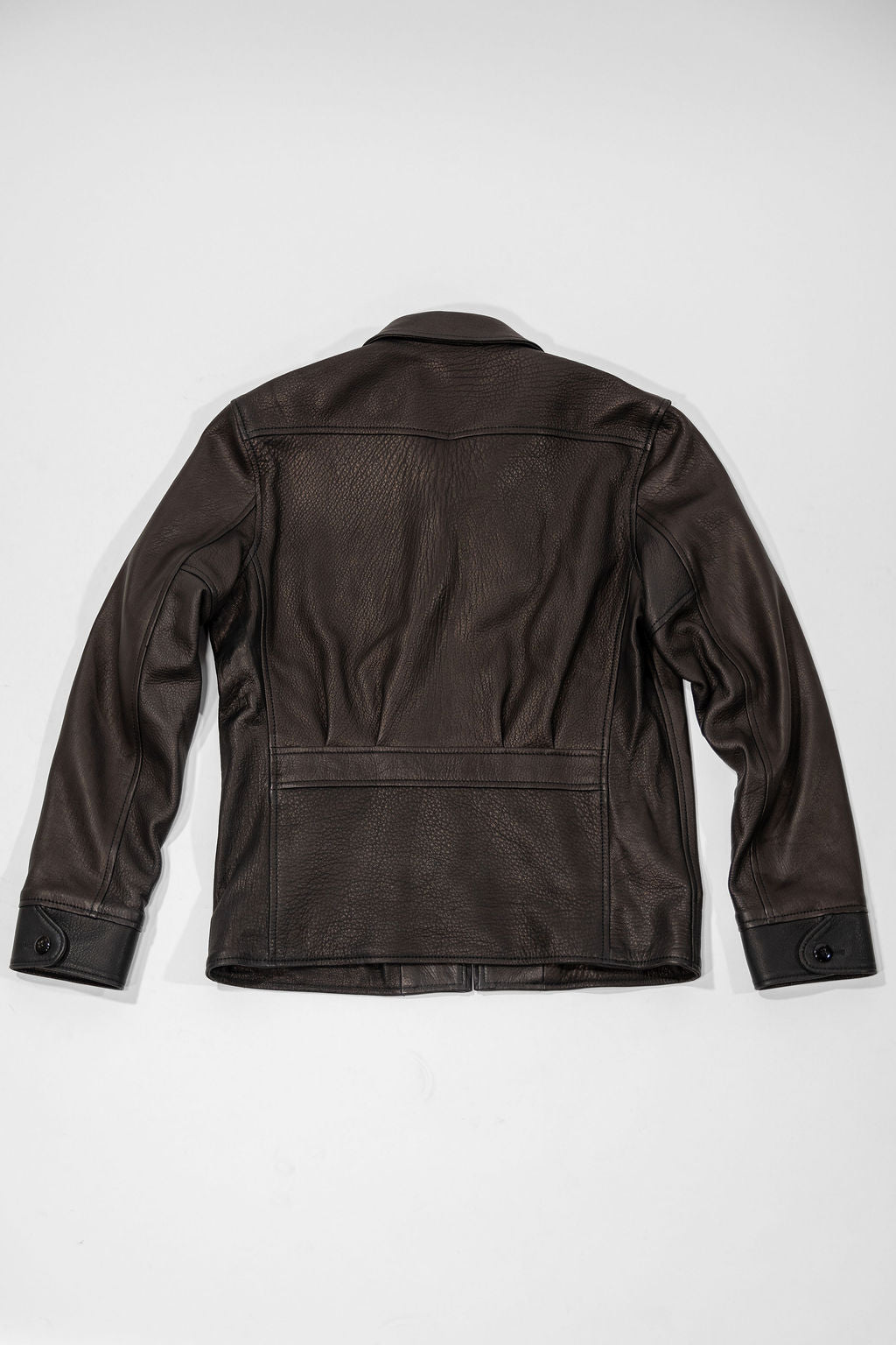 The Flat Head FN-LJ-DS005 Deerskin Sunset Trail Leather Jacket - Black