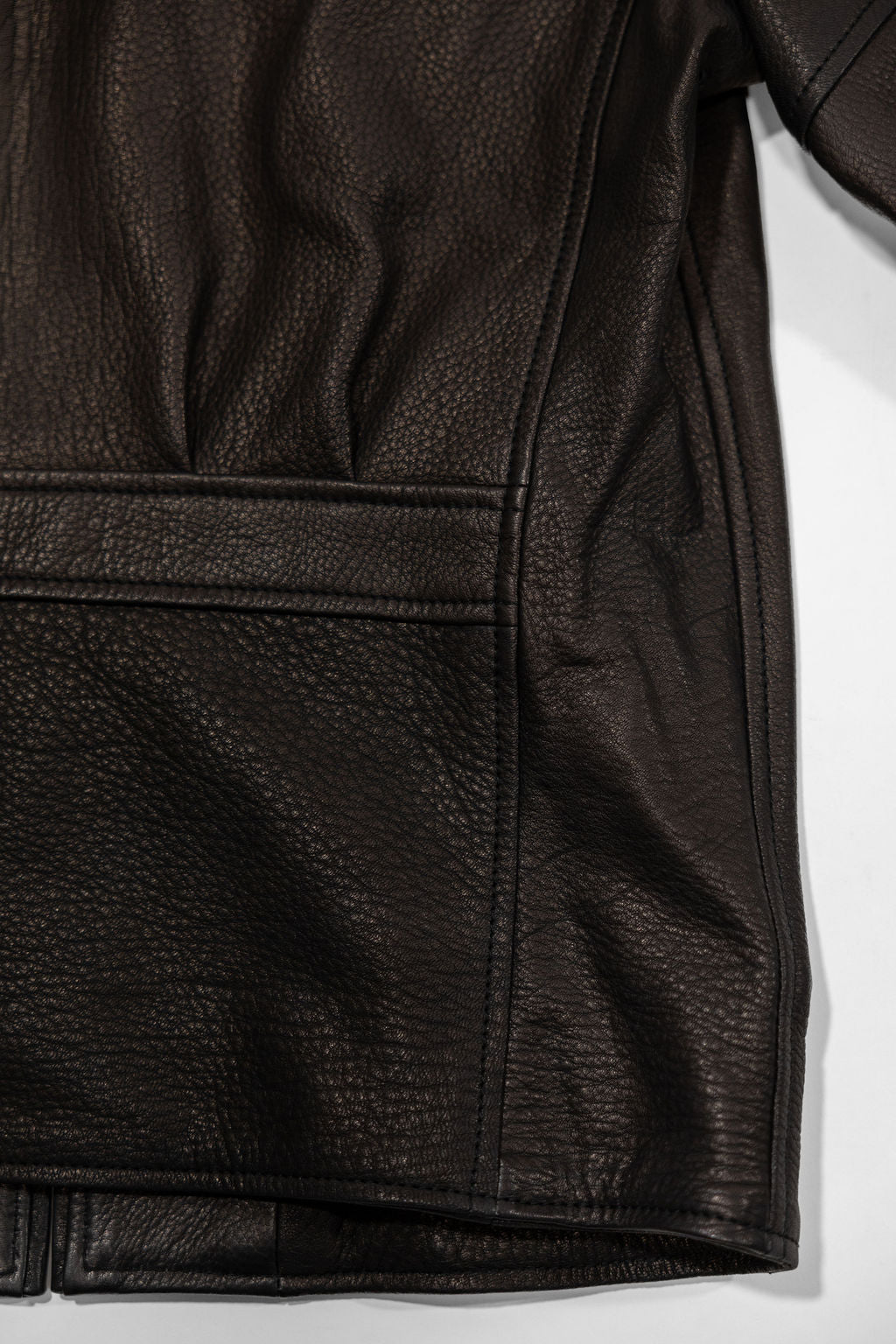 The Flat Head FN-LJ-DS005 Deerskin Sunset Trail Leather Jacket - Black