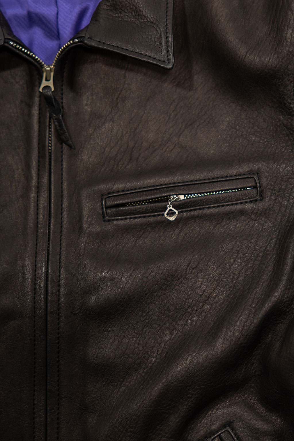 The Flat Head FN-LJ-DS005 Deerskin Sunset Trail Leather Jacket - Black