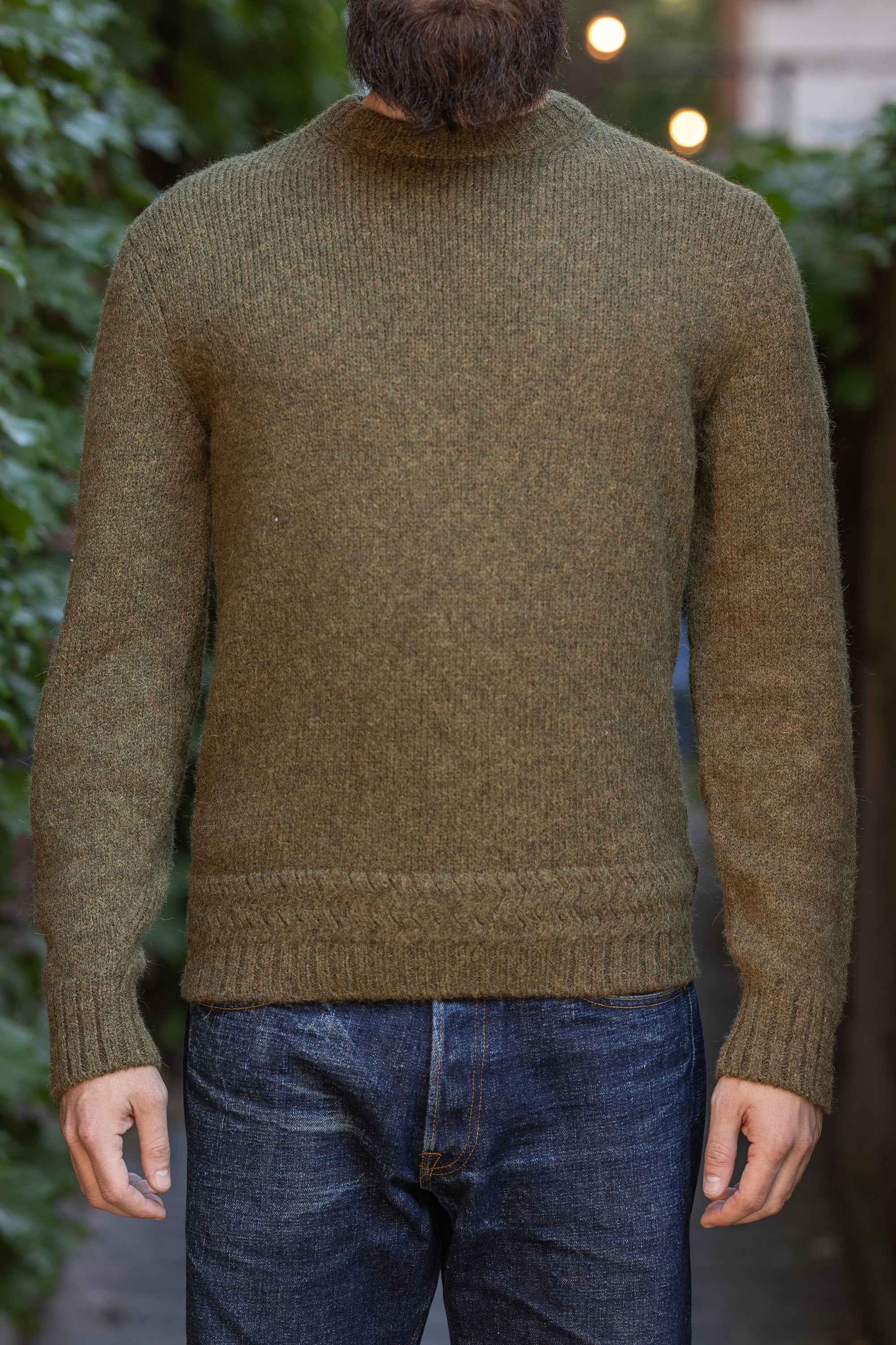 3sixteen Alpaca Crewneck - Forest