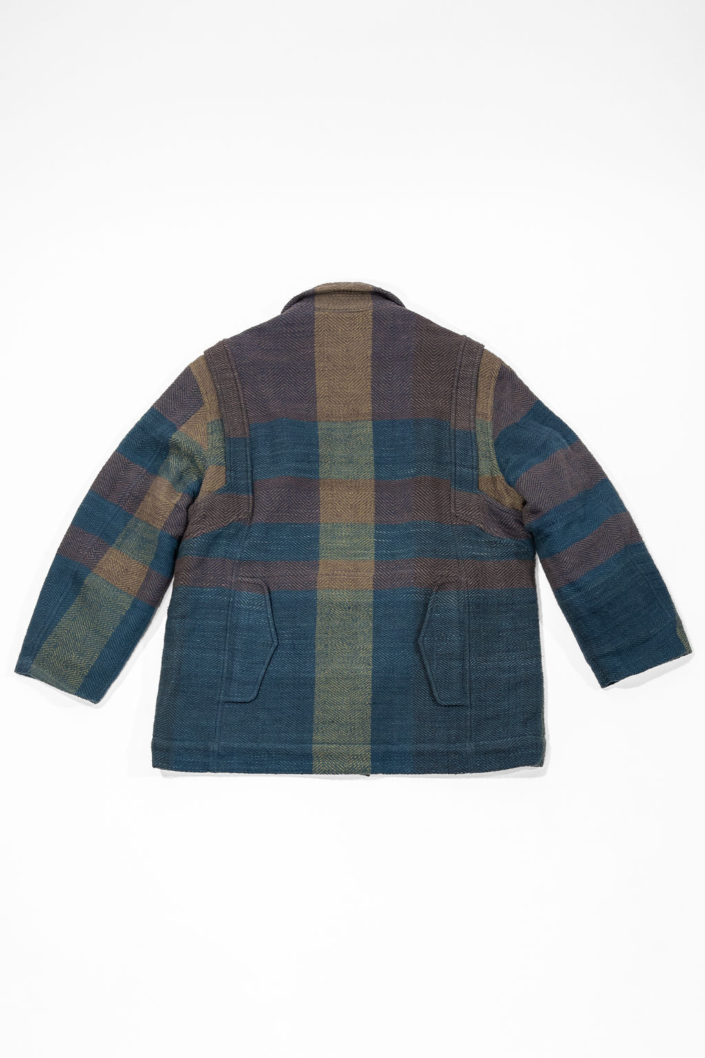 Indi + Ash Braulio Barn Coat - Handspun Herringbone Blanket Plaid