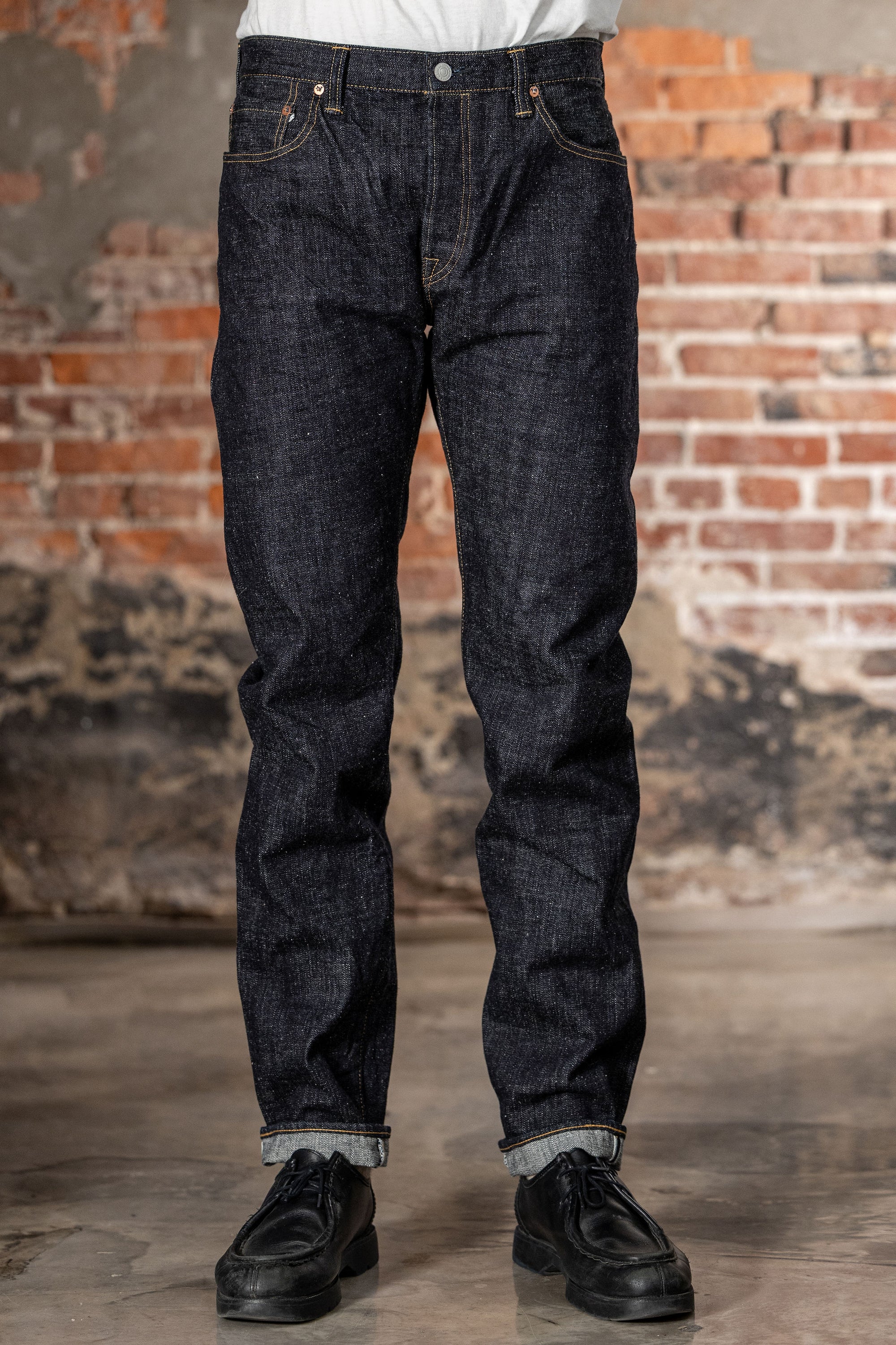 Omoto Denim 0411 15.5oz Nep Denim Straight Fit - Indigo One-Washed