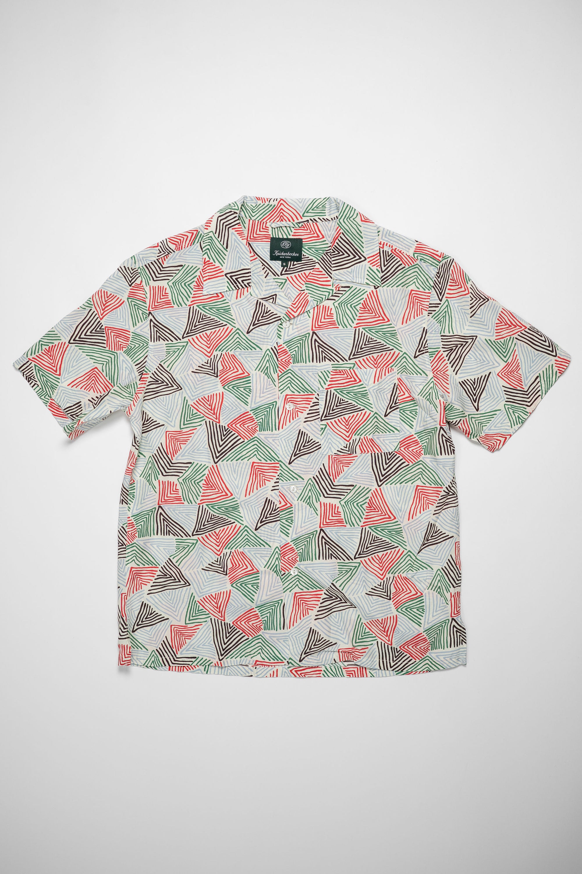 Knickerbocker Doodle Rayon & Cotton Shirt - Bone
