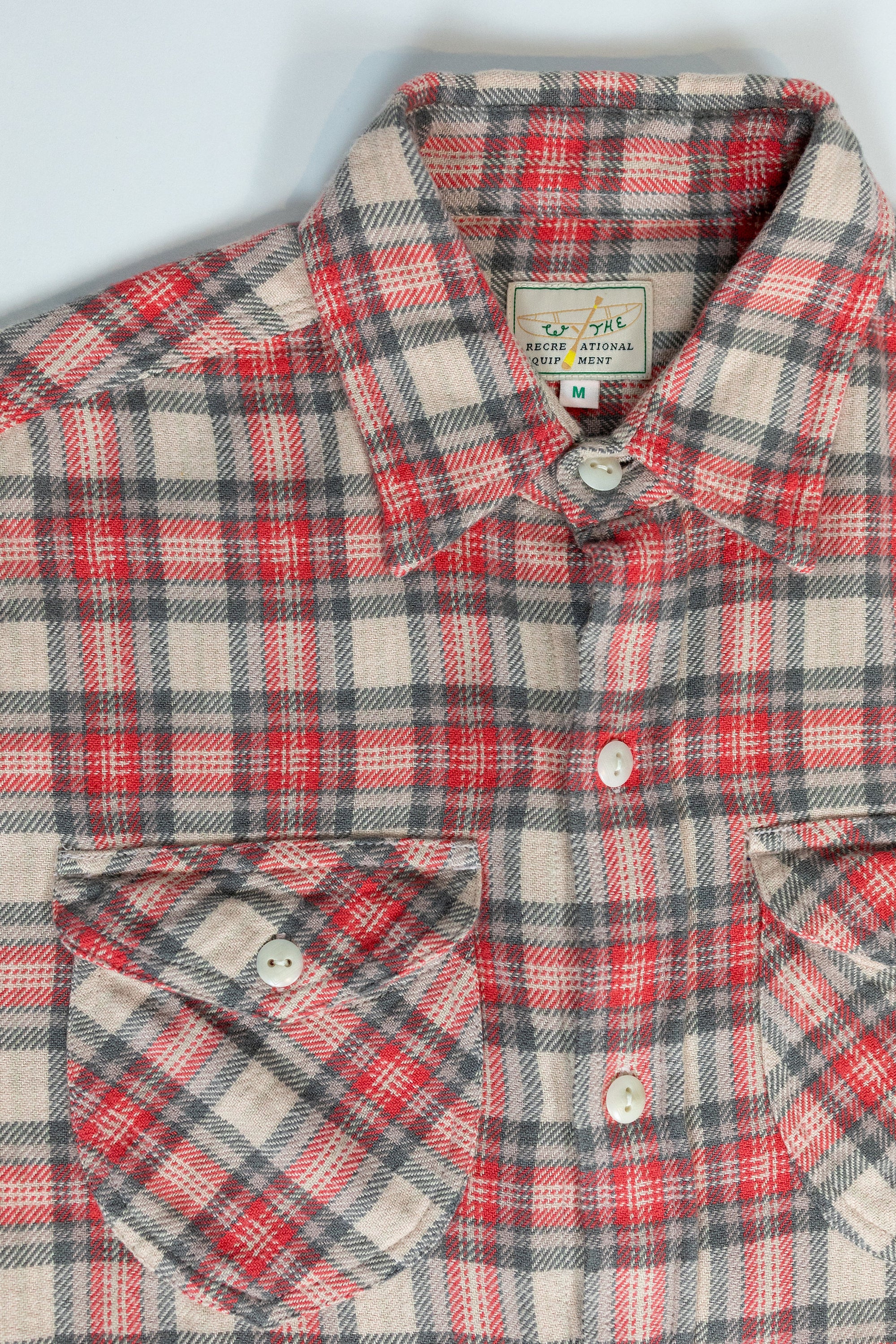 Wythe Washed Flannel Workshirt - Cherry Blossom