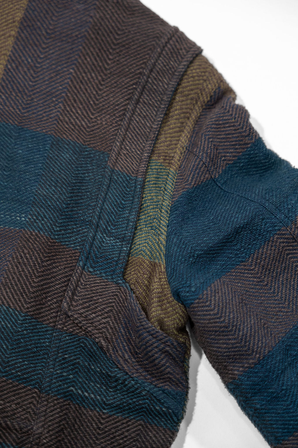 Indi + Ash Braulio Barn Coat - Handspun Herringbone Blanket Plaid