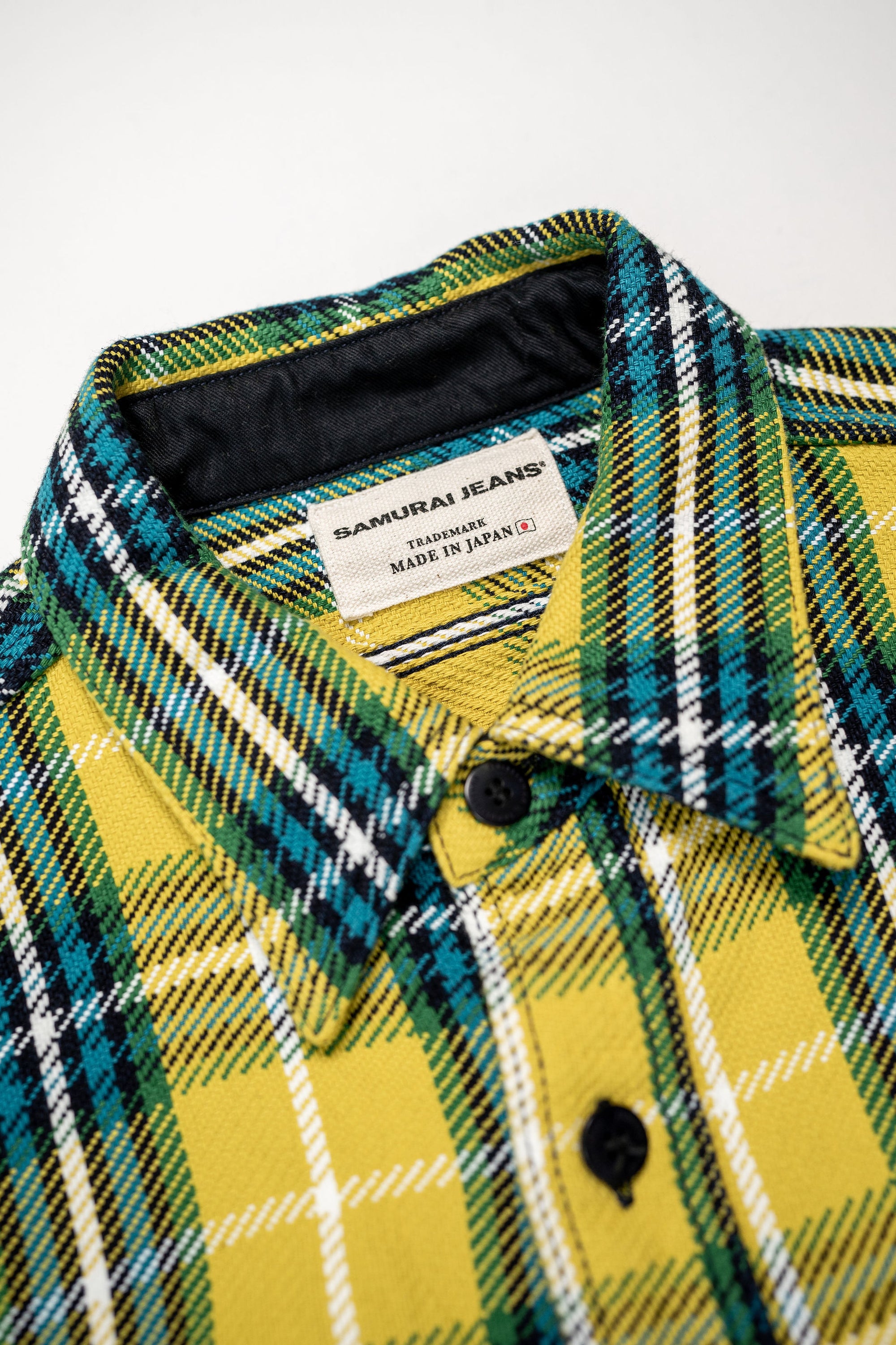 Samurai SIN24-03W Rope Dyed Flannel Shirt - Yellow