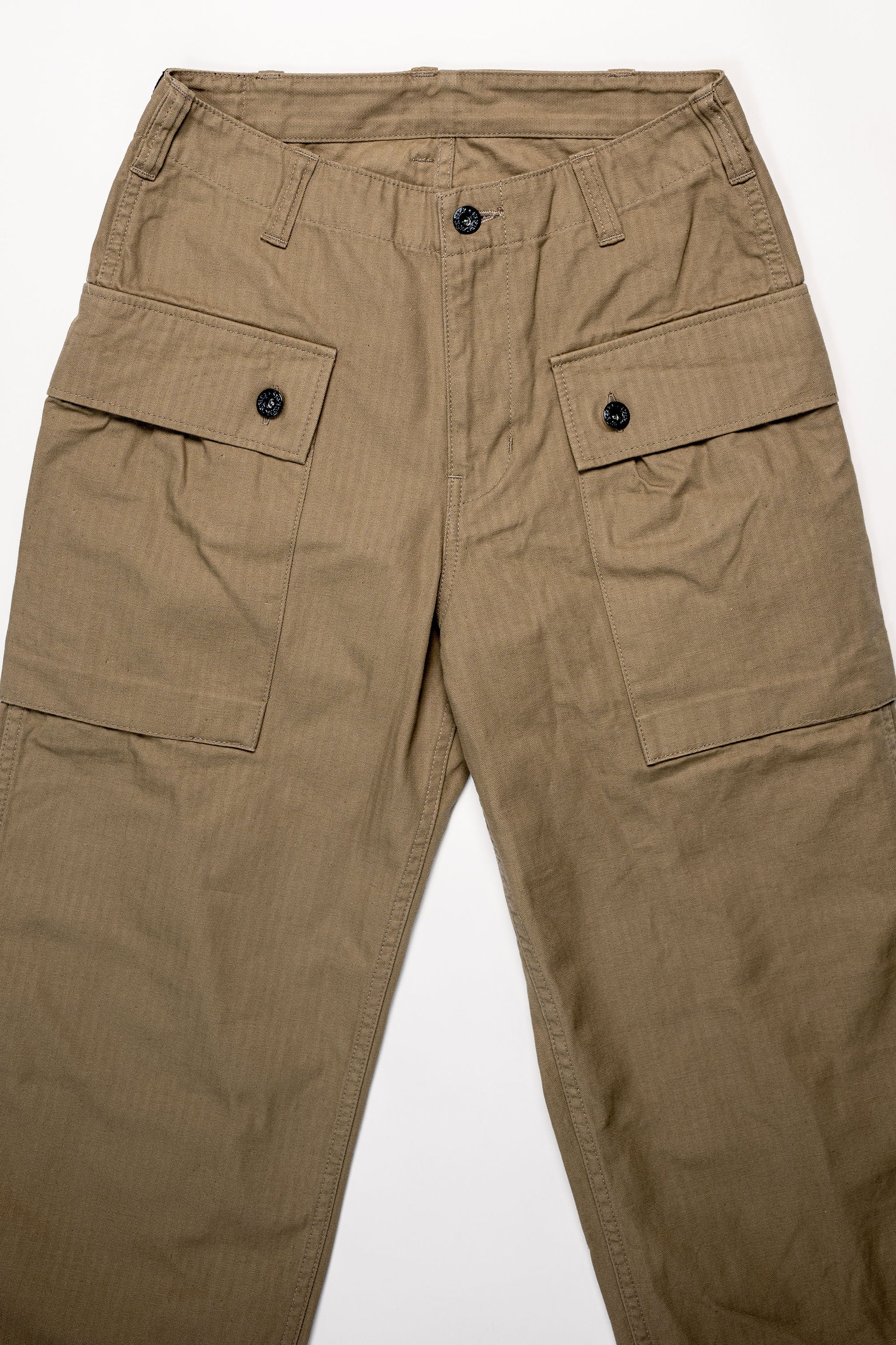 The Flat Head FN-PA-C012 Monkey Pants - Beige