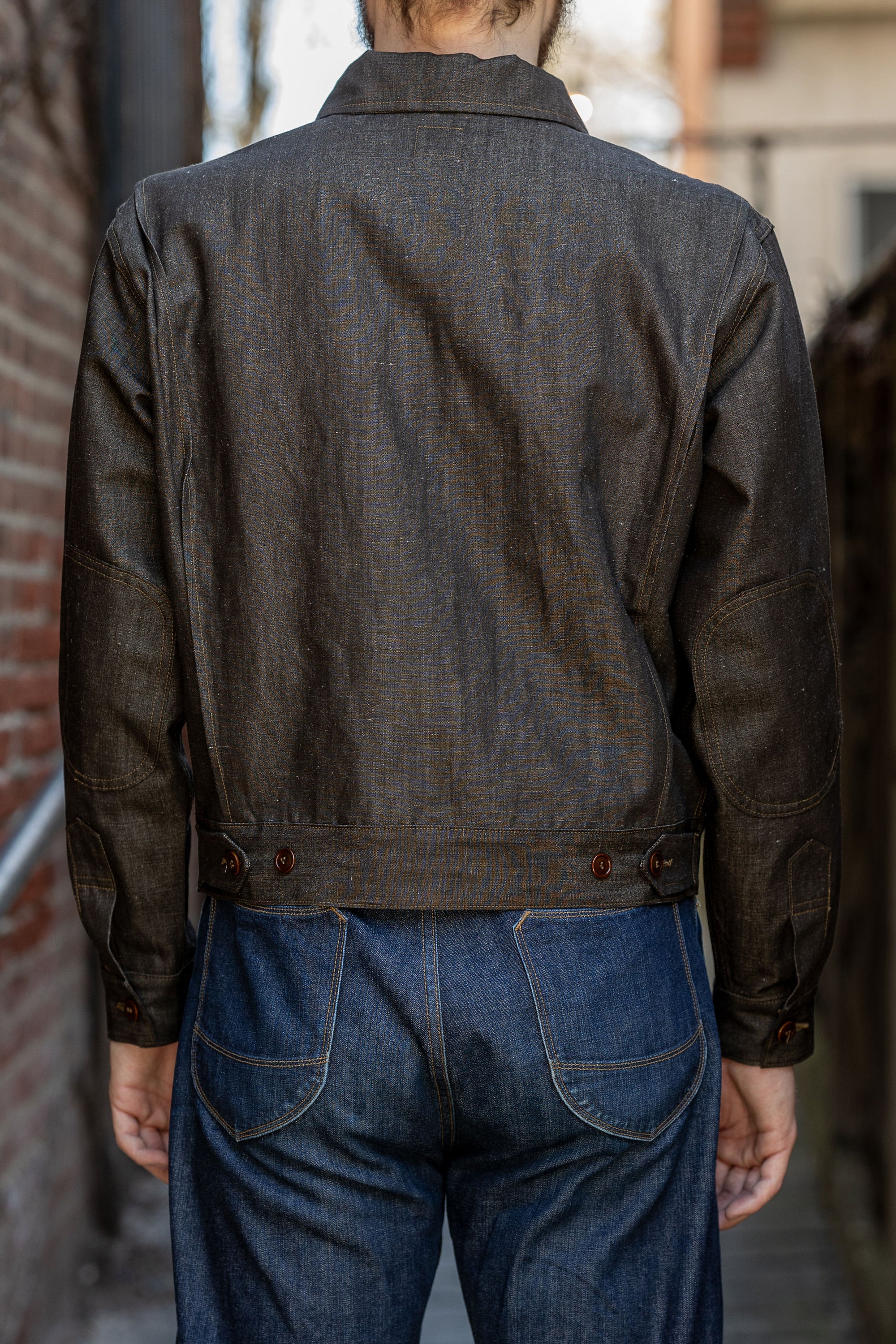 Mister Freedom “WILDCAT” Zip Jacket - NOS “Cacao” Chambray