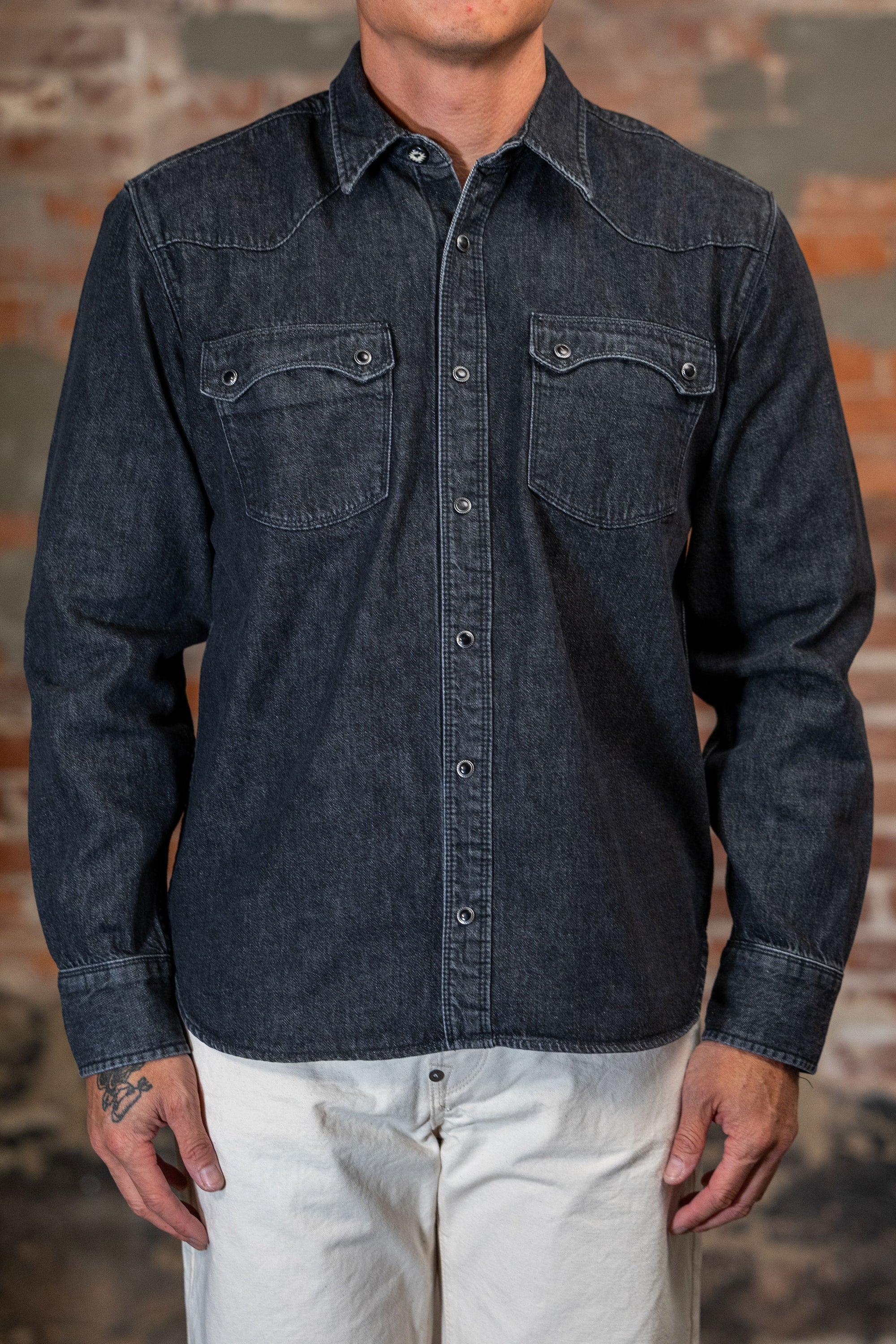 Freenote Cloth Modern Western - 11oz Washed Black Denim