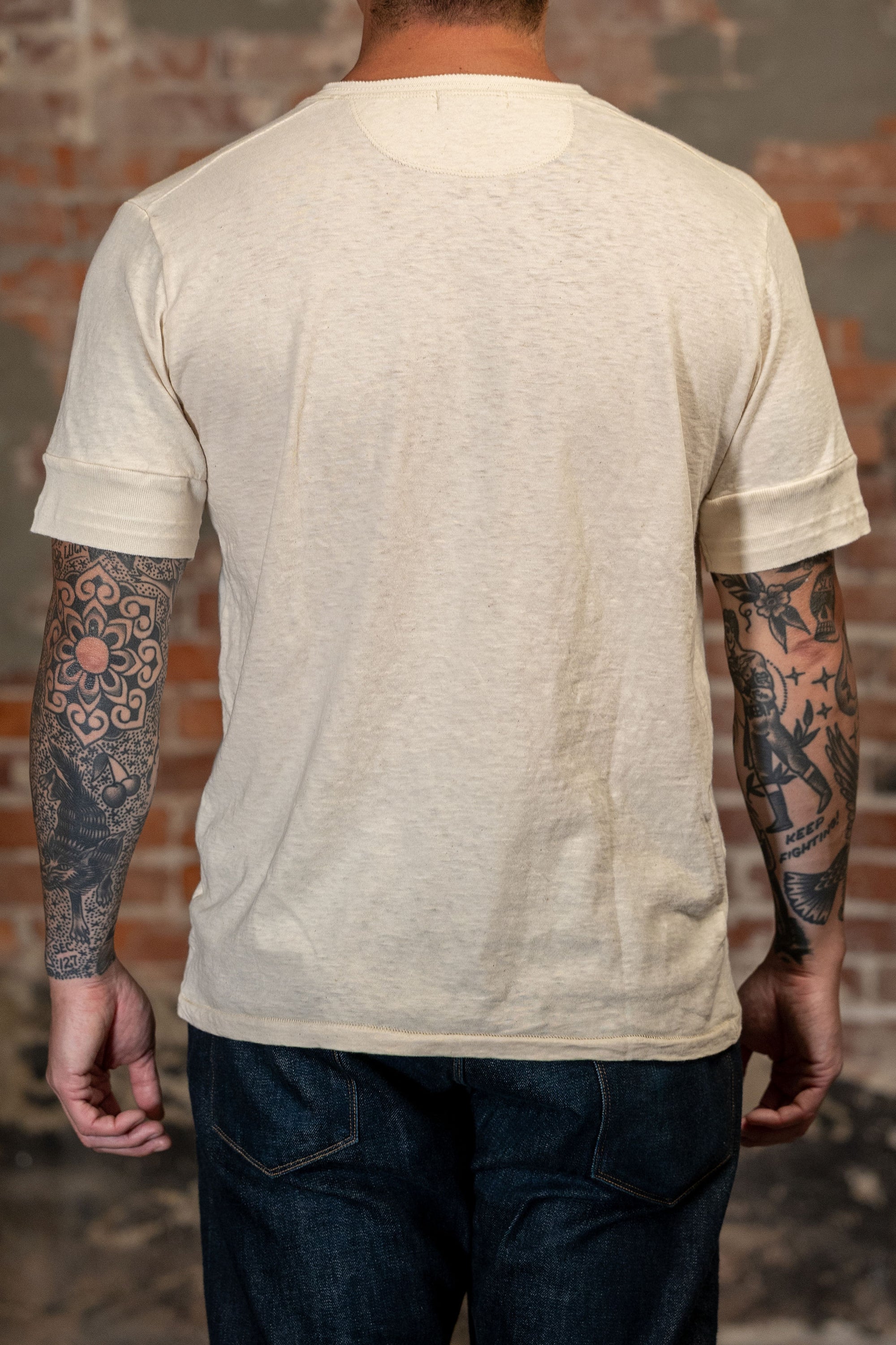 Freenote Cloth Fairmont Henley S/S - Natural