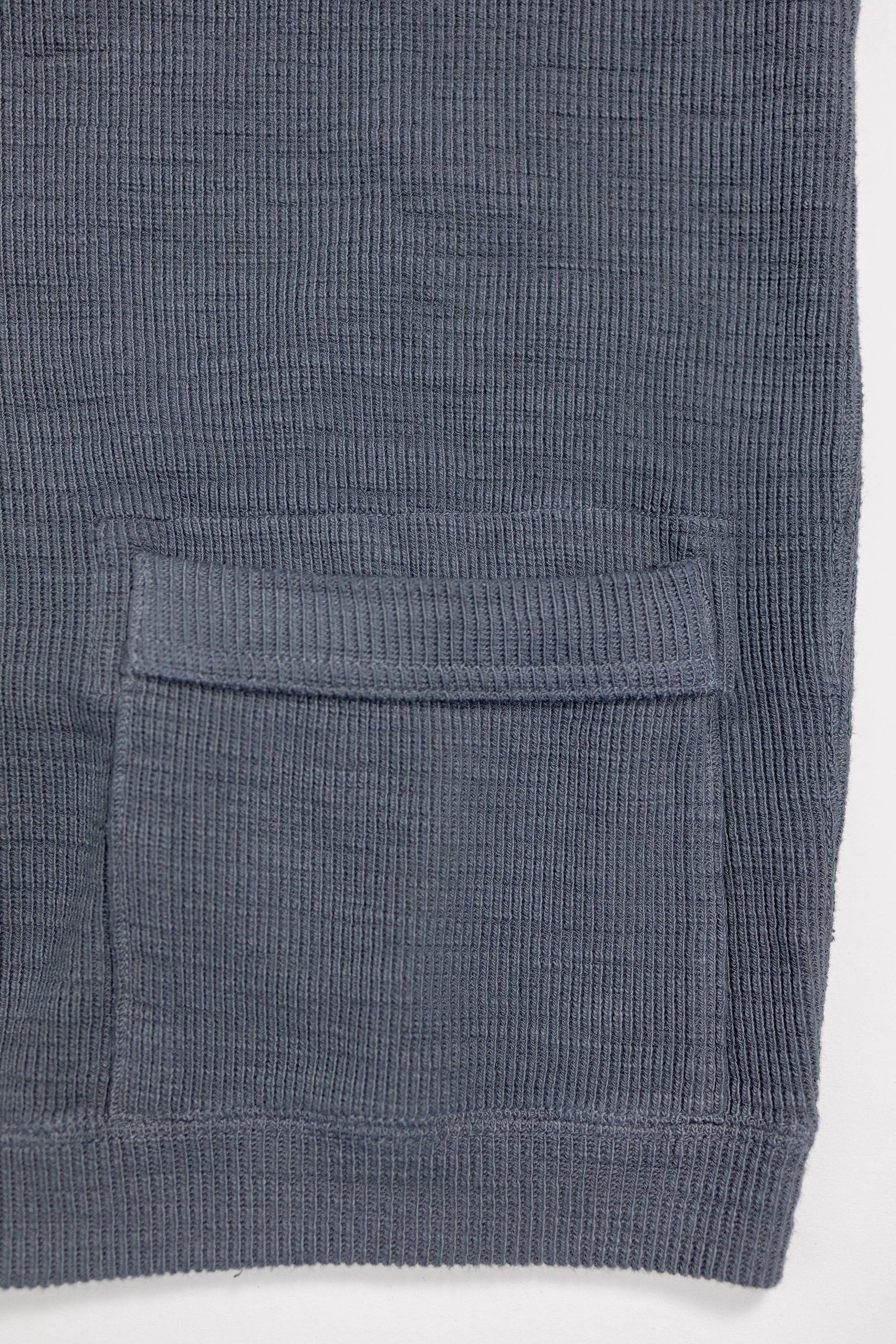 UES 772301 Single Rib Cardigan - Gray