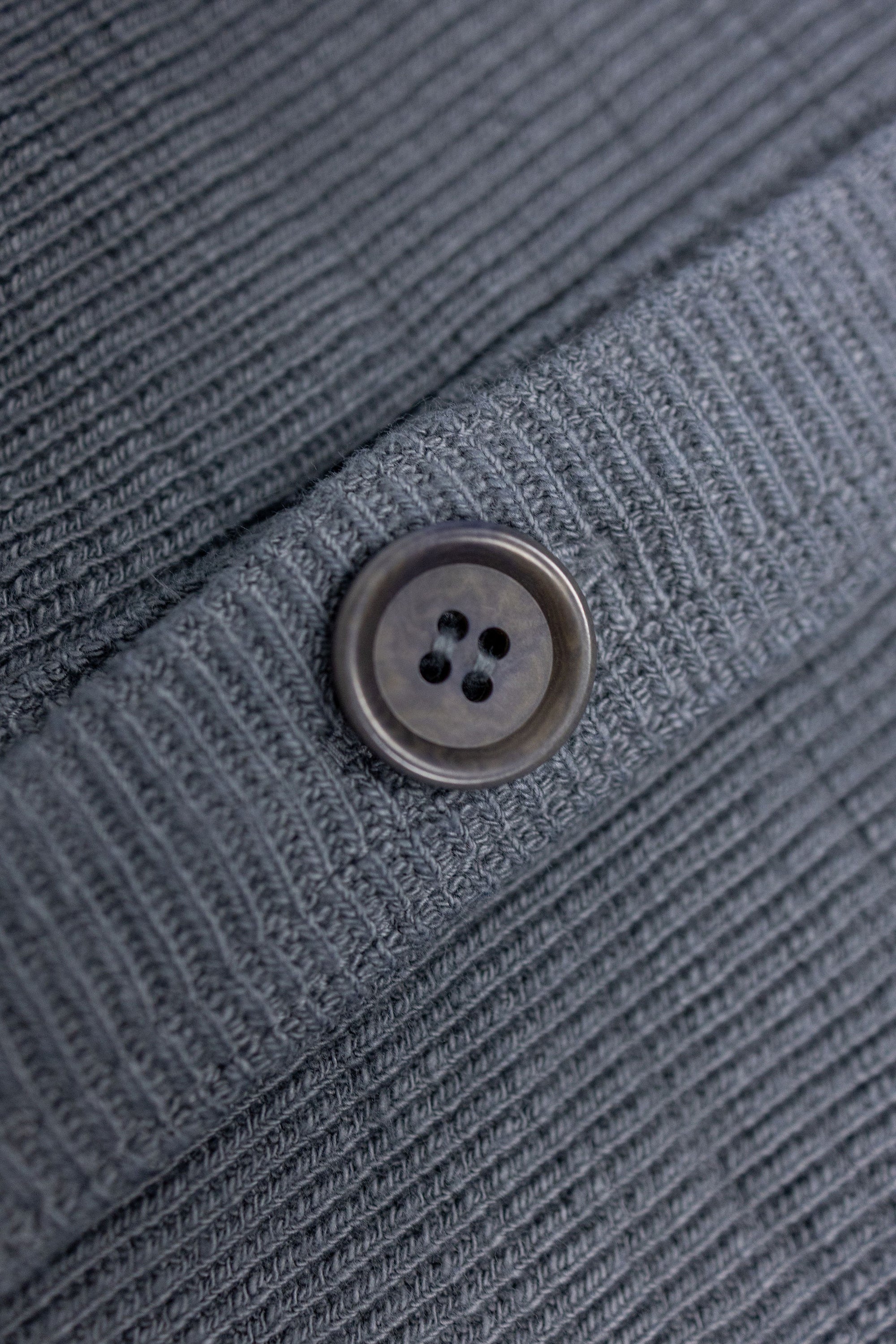 UES 772301 Single Rib Cardigan - Gray