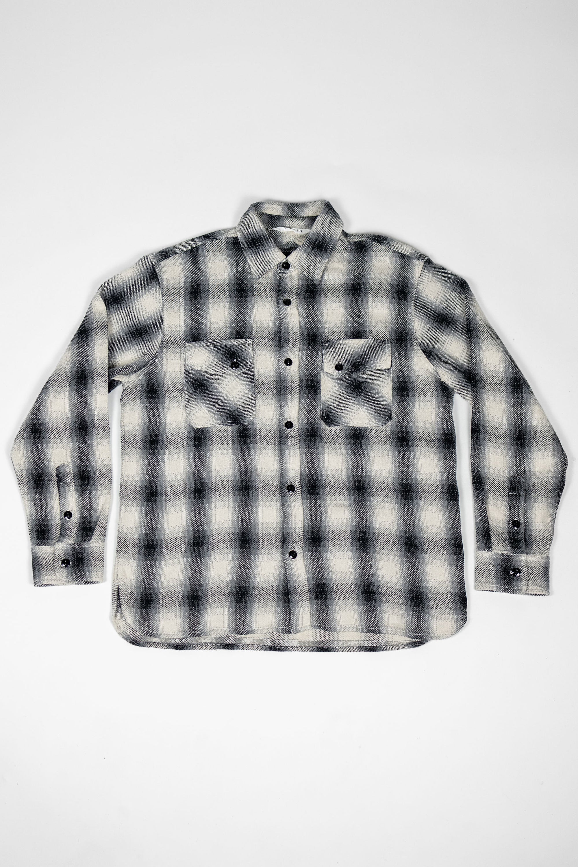 3sixteen Crosscut Flannel - Cream/Black Plaid
