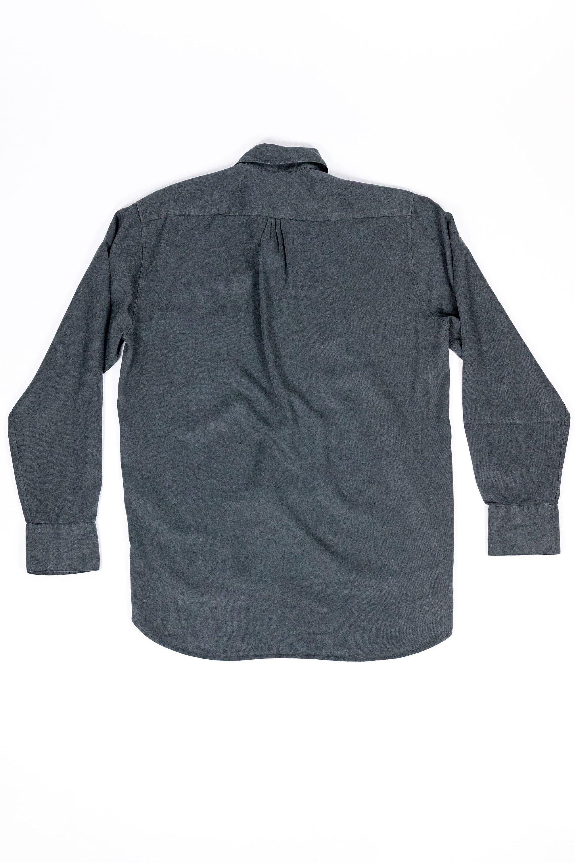 Wythe Tencel Gabardine Pearlsnap Shirt - Faded Black