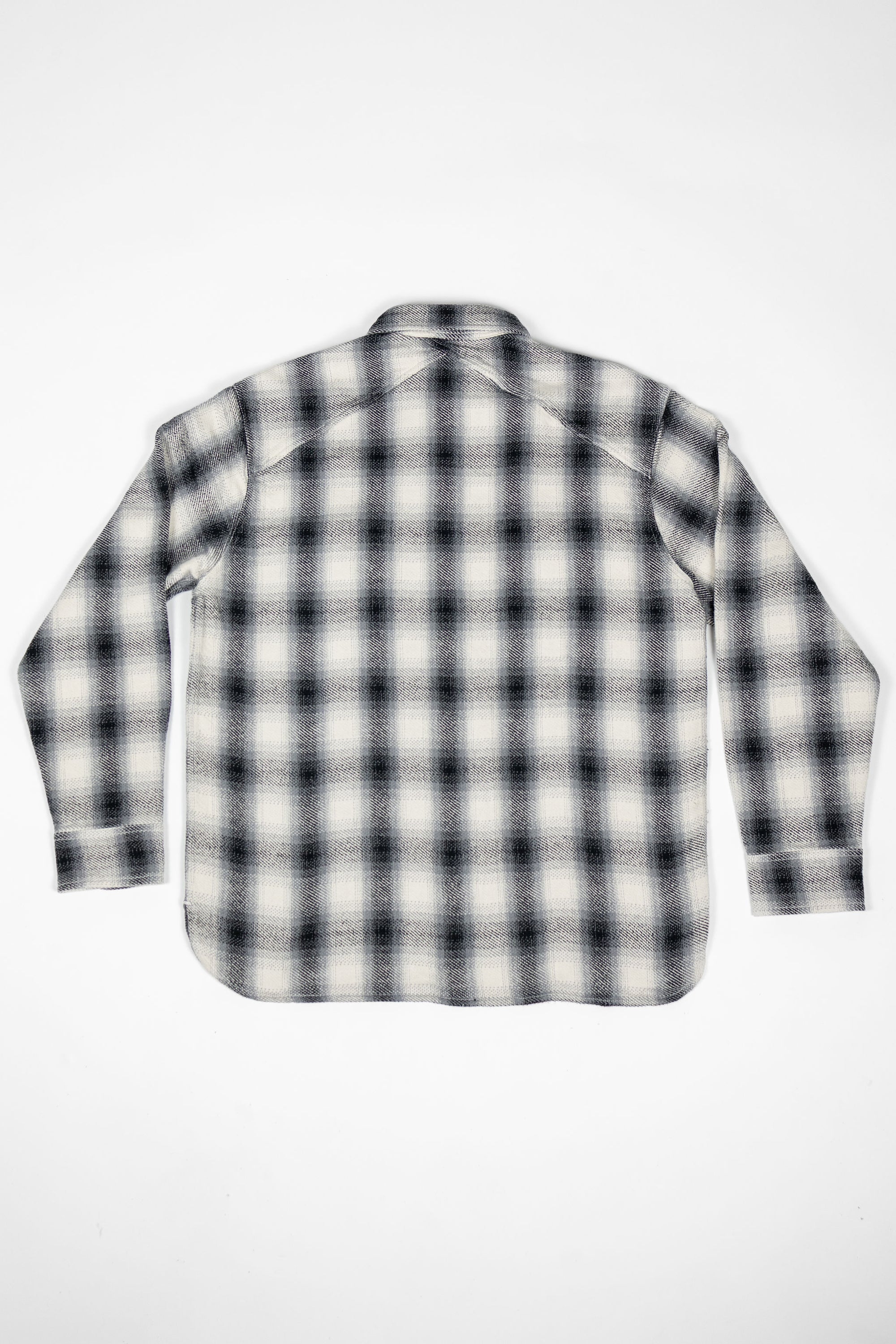3sixteen Crosscut Flannel - Cream/Black Plaid