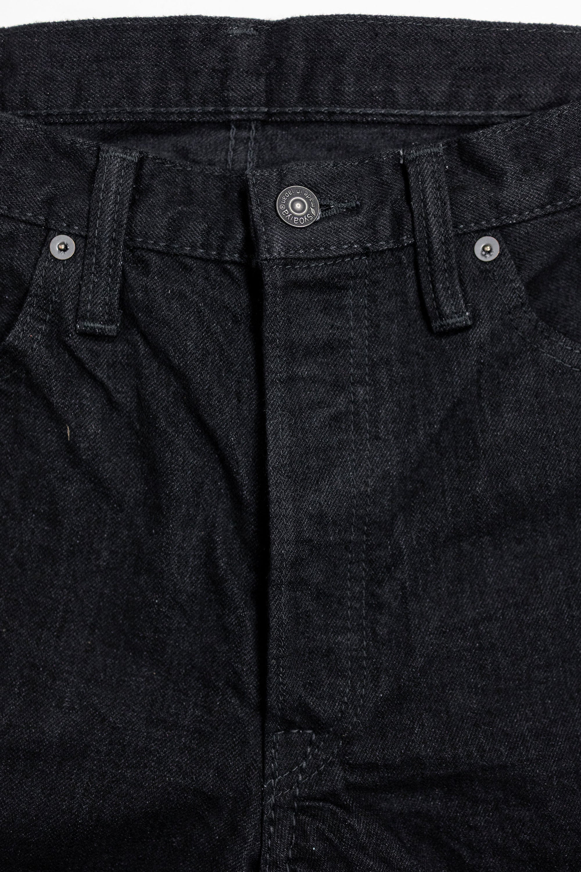 Pure Blue Japan XX-003-BK Regular Straight - 14oz Double Black (Washed)