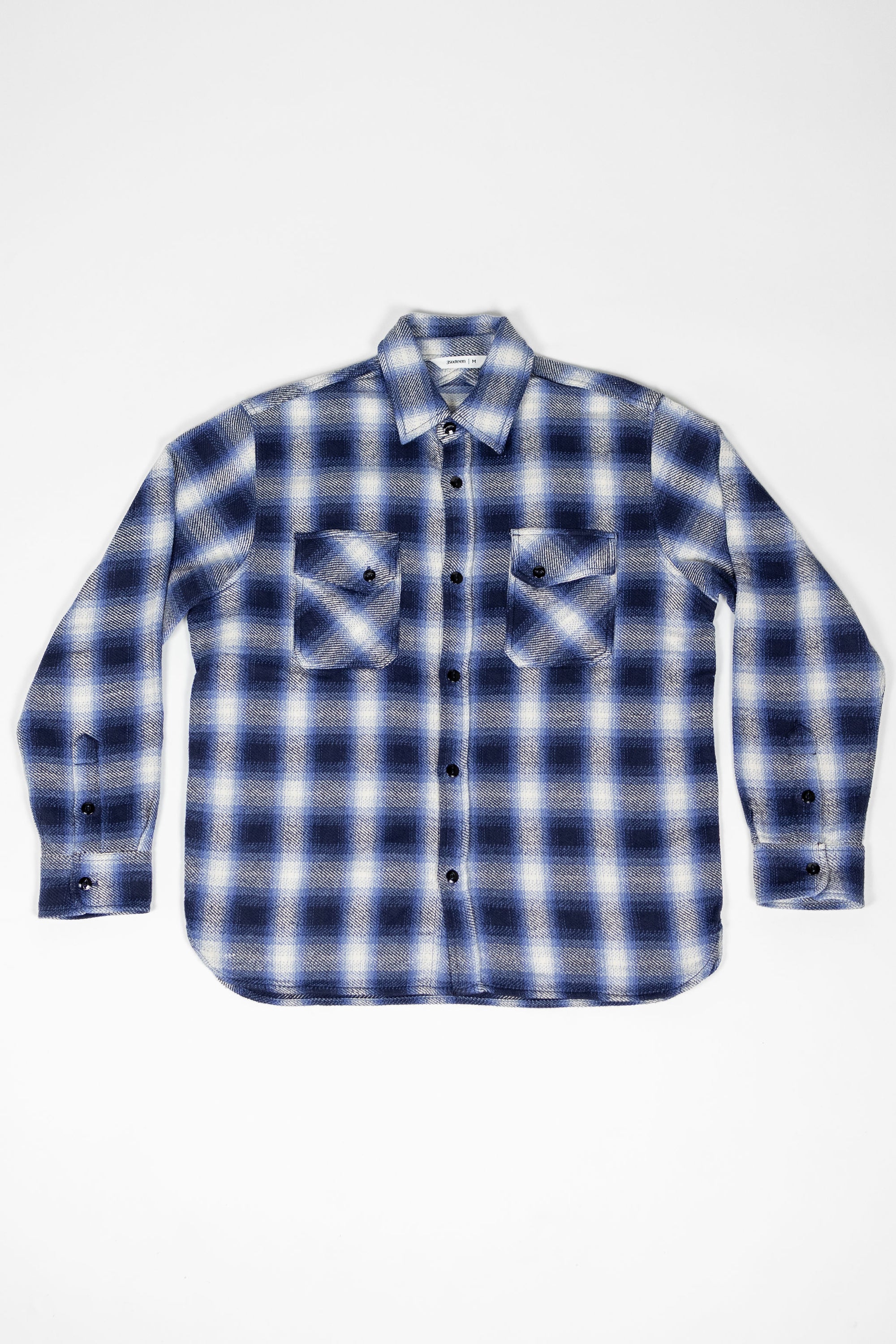 3sixteen Crosscut Flannel - Royal Blue Plaid
