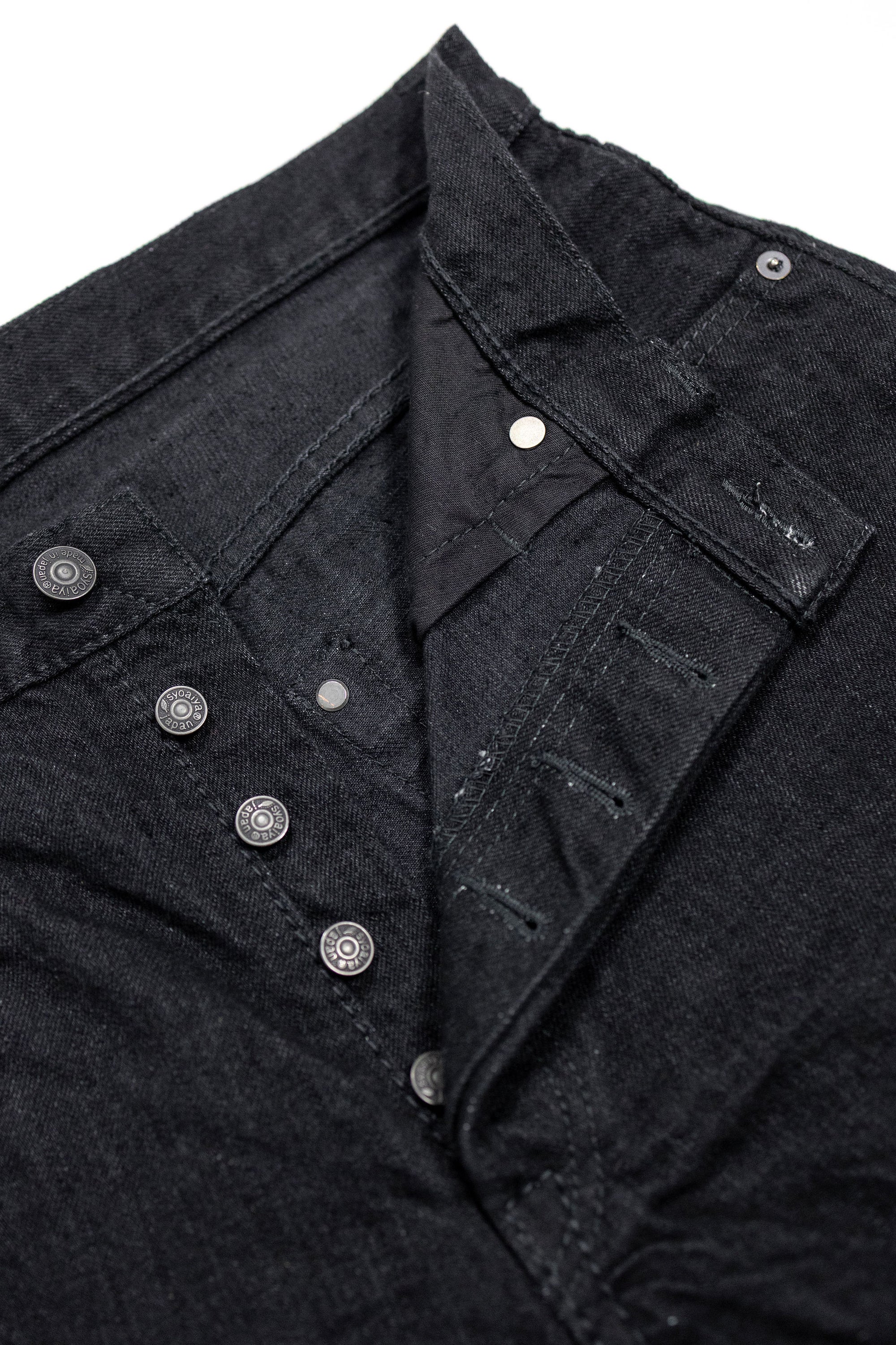 Pure Blue Japan XX-003-BK Regular Straight - 14oz Double Black (Washed)