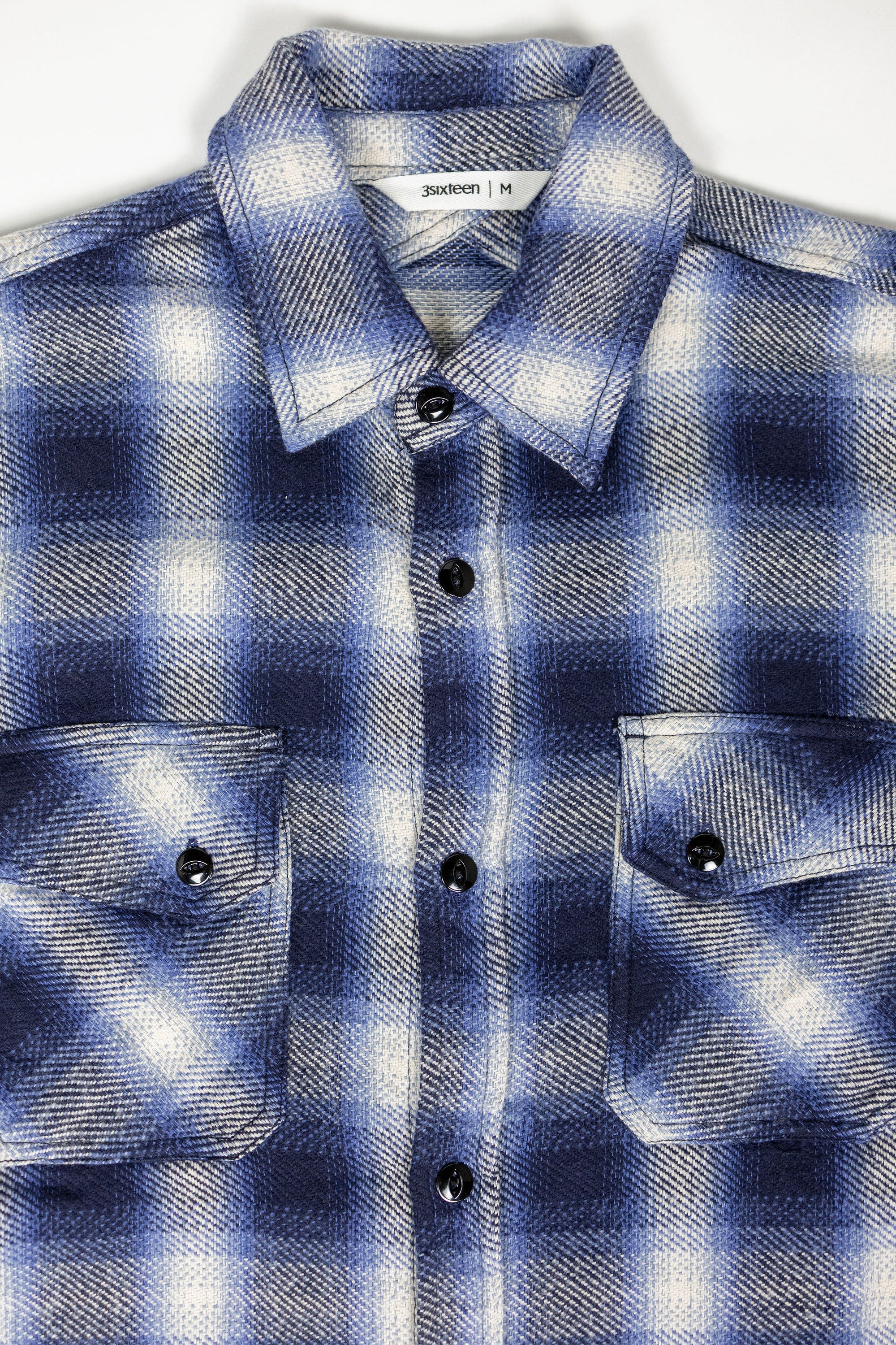 3sixteen Crosscut Flannel - Royal Blue Plaid