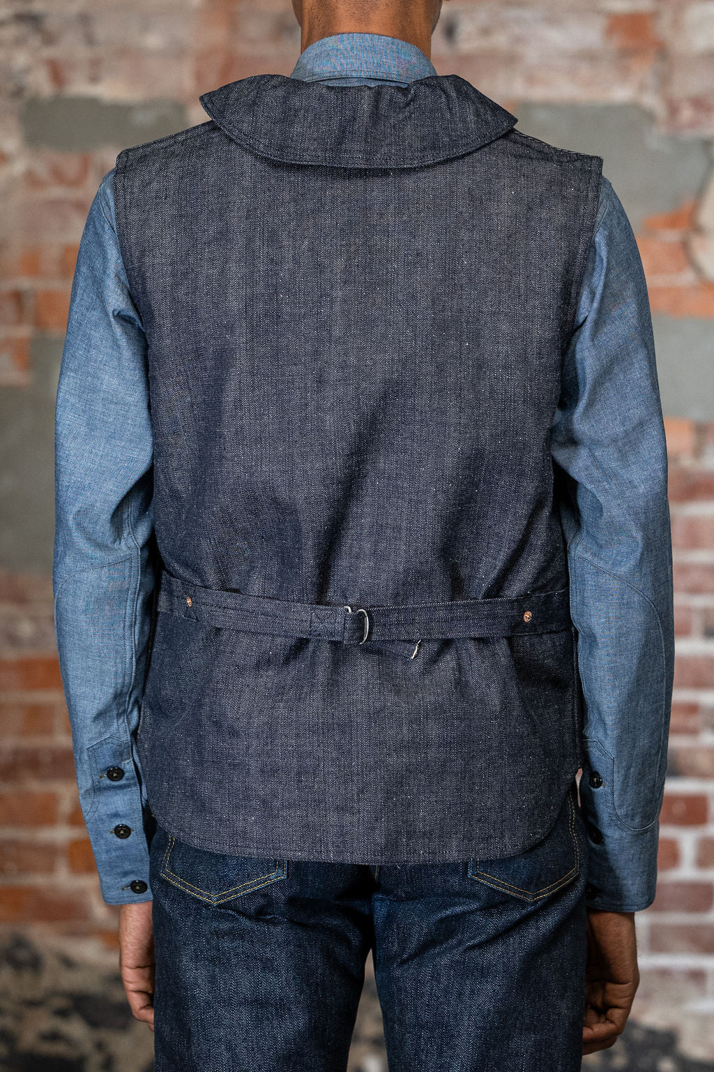 Mister Freedom Signal Vest Type II - 11oz "Okinawa" Selvedge Indigo Denim