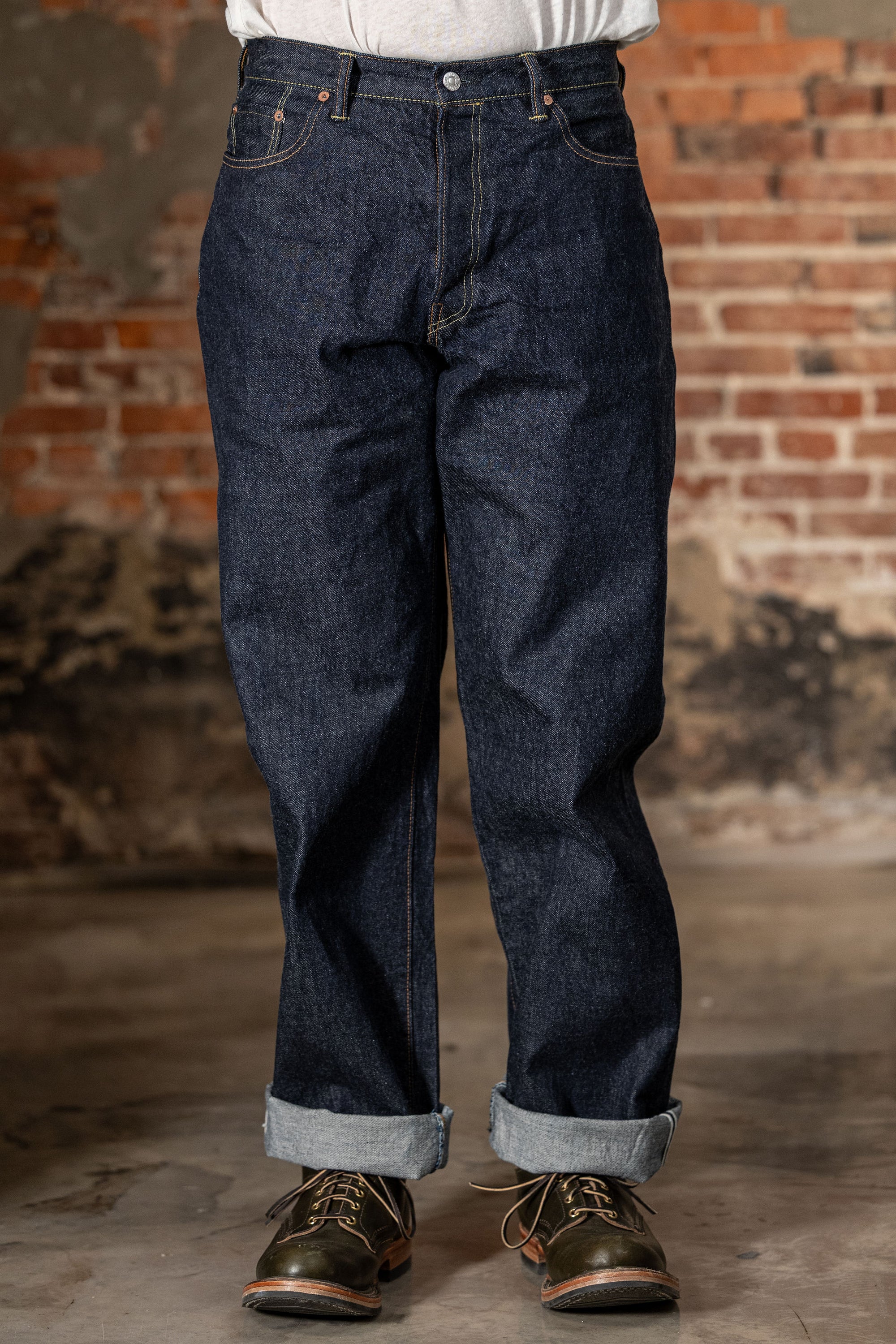 TCB Jeans Baggy 50's Jeans - 13.5oz Denim One Wash