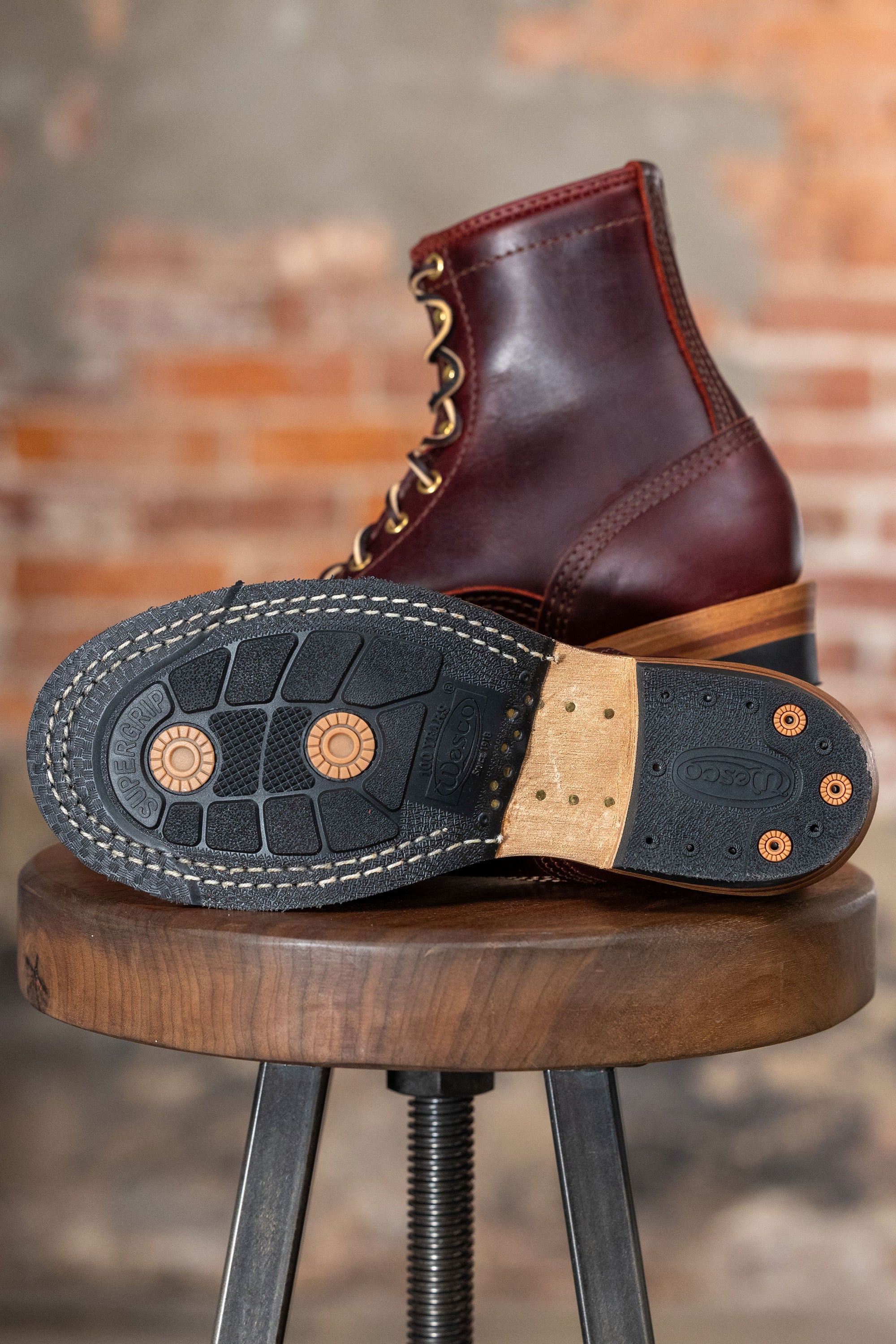 Wesco Boots Jobmaster - 8" Burgundy Lace to Toe