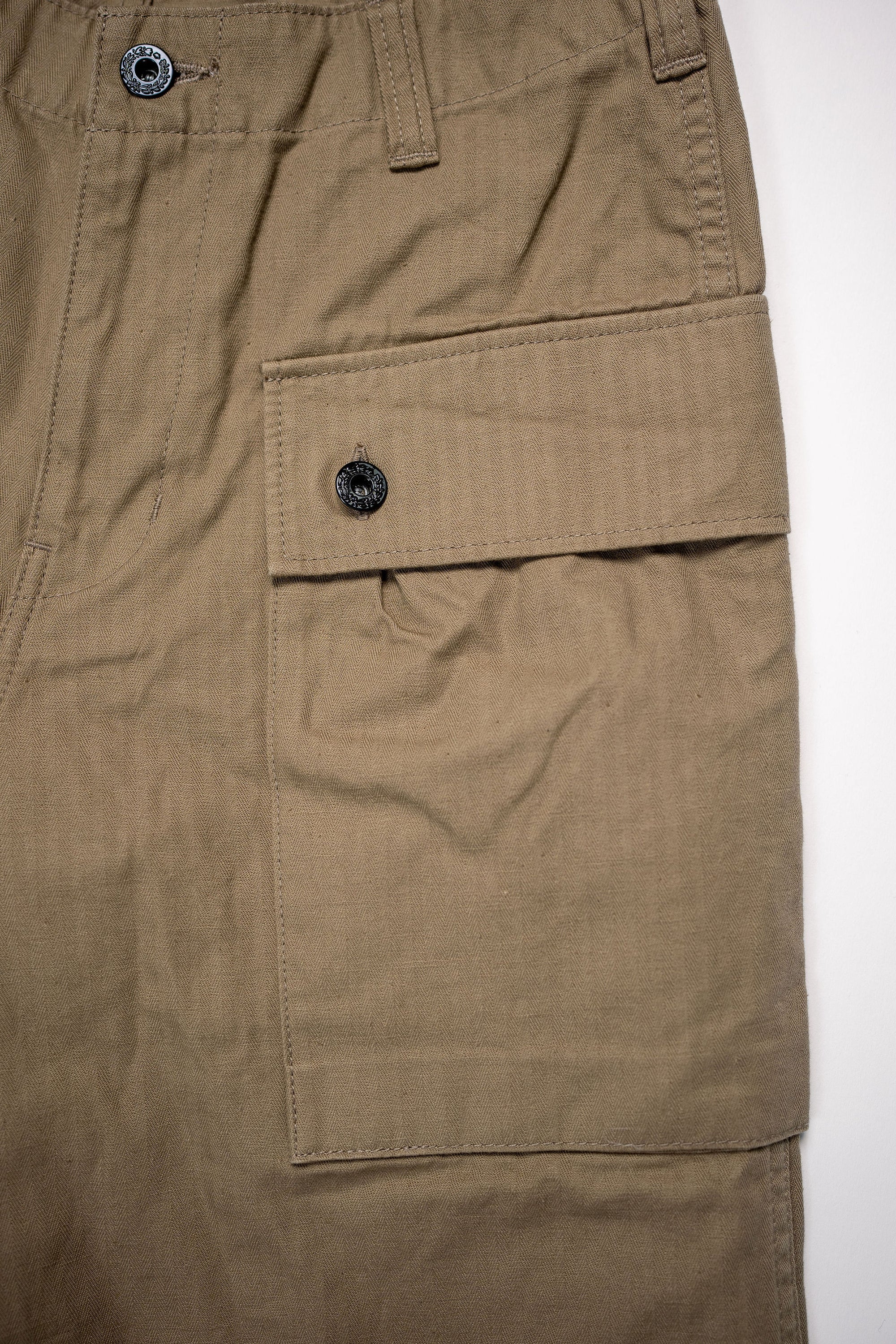 The Flat Head FN-PA-C012 Monkey Pants - Beige