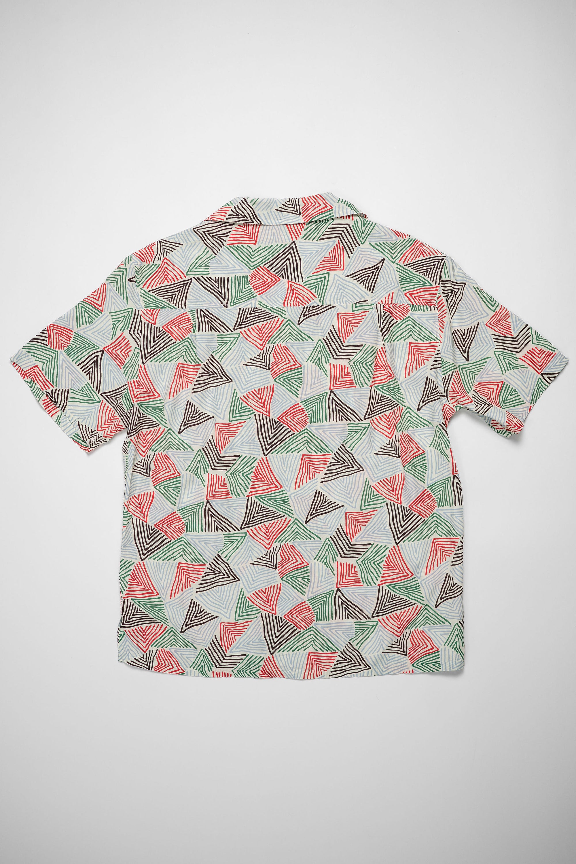 Knickerbocker Doodle Rayon & Cotton Shirt - Bone