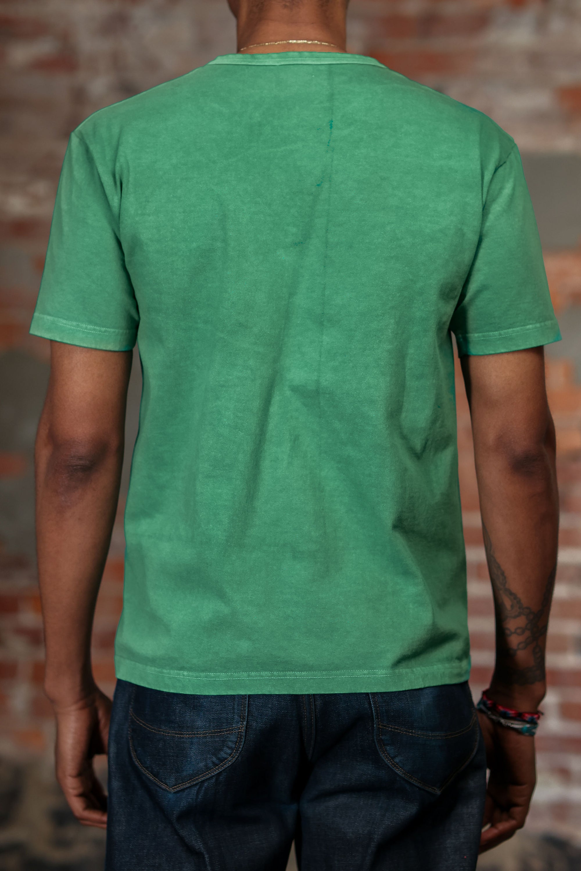 Whitesville WV79531 Pigment Dye Pocket T-Shirt - Kelly Green