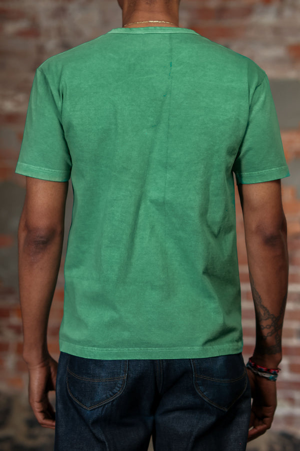 Whitesville WV79531 Pigment Dye Pocket T-Shirt - Kelly Green