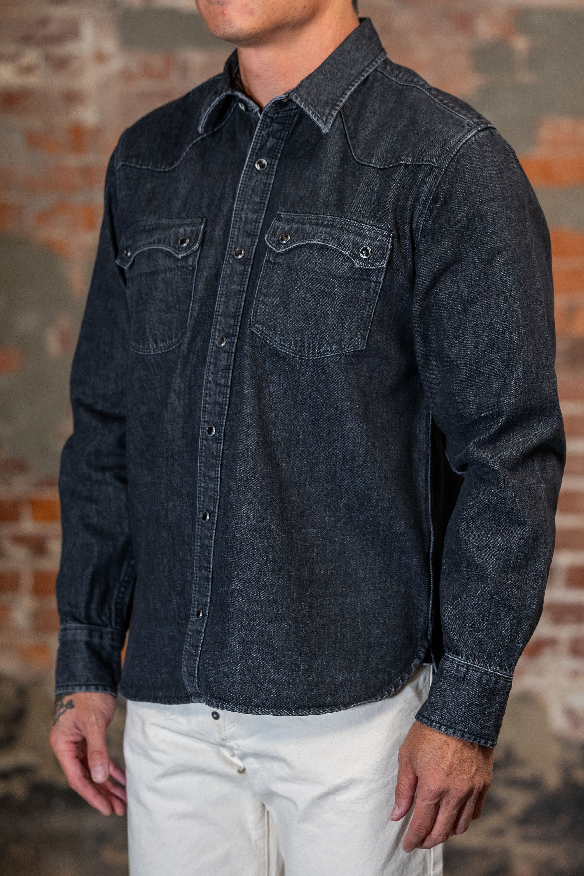 Freenote Cloth Modern Western - 11oz Washed Black Denim