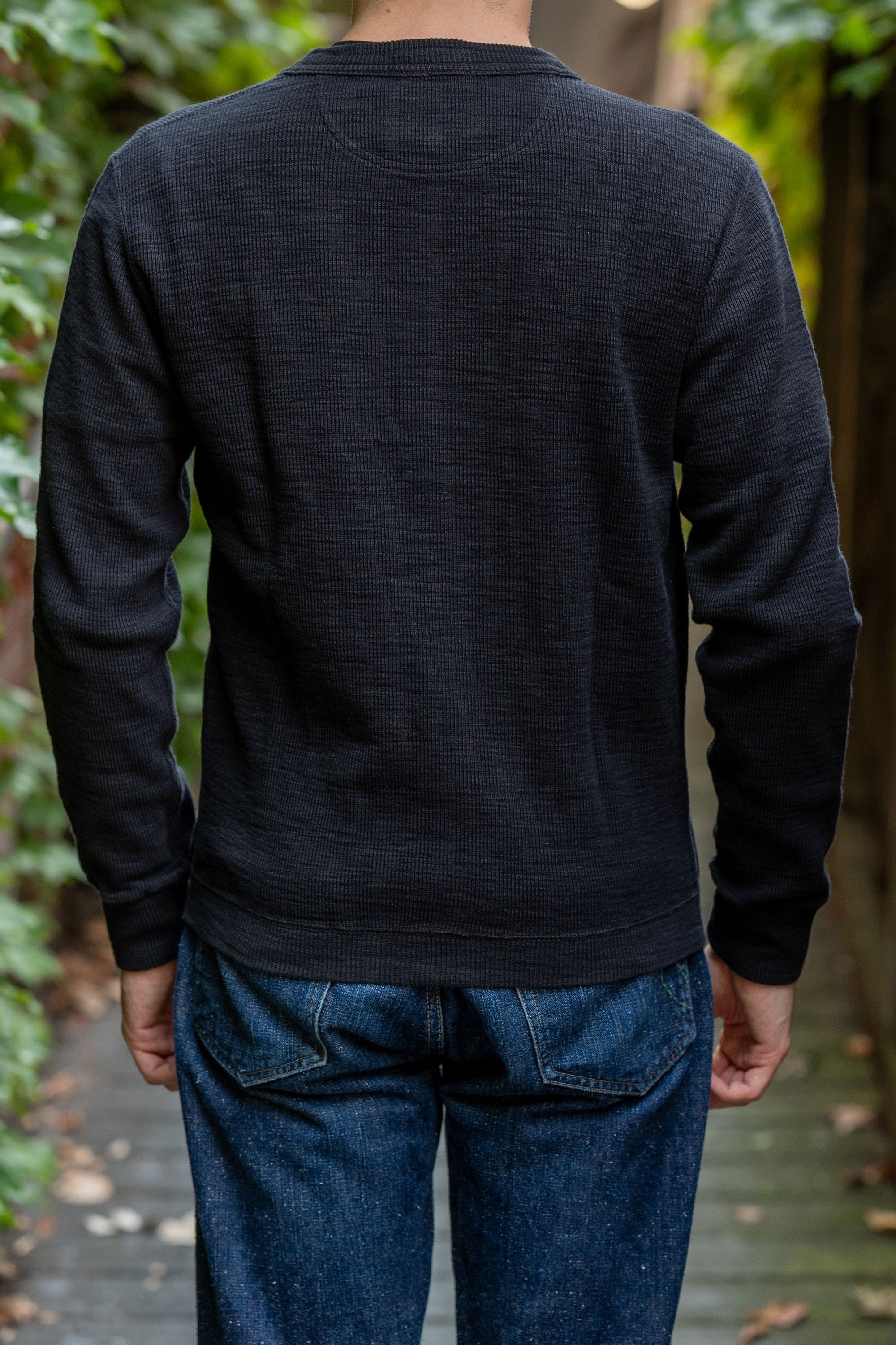 UES 772301 Single Rib Cardigan - Black