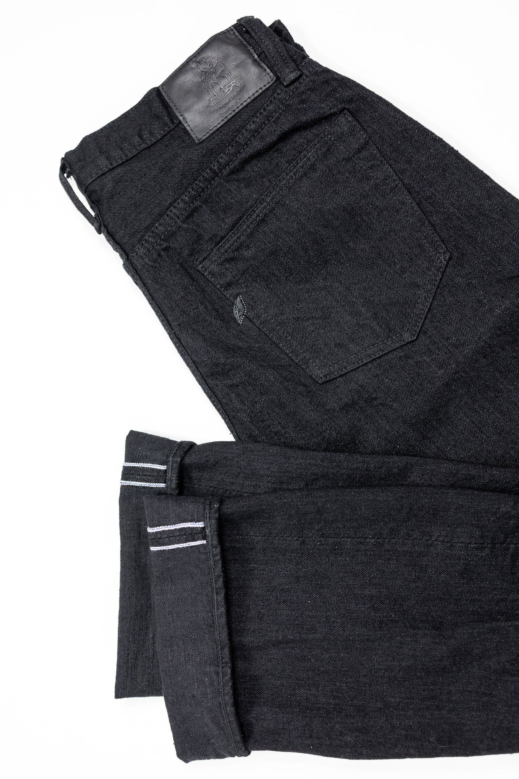 Pure Blue Japan XX-003-BK Regular Straight - 14oz Double Black (Washed)