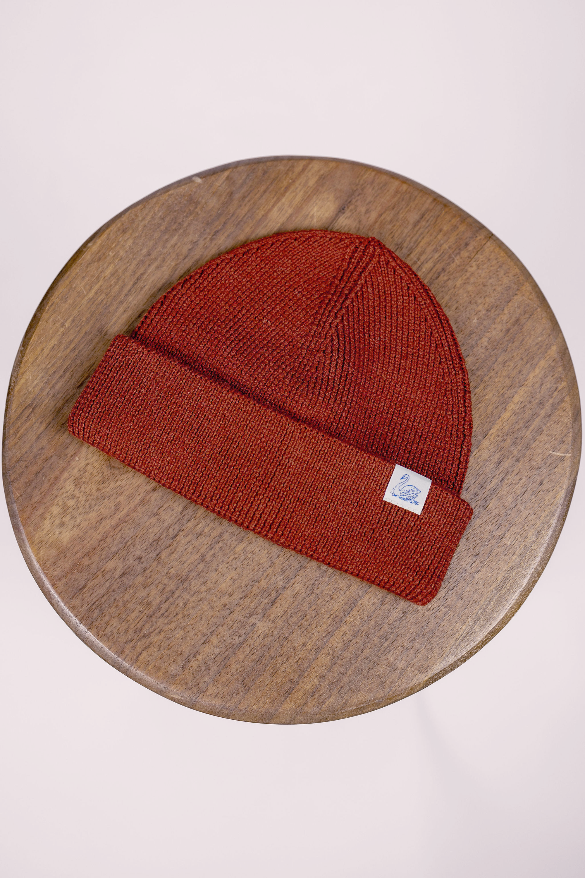Merz b Schwanen MWBN05 Merino Wool Ribbed Watch Cap - Clay