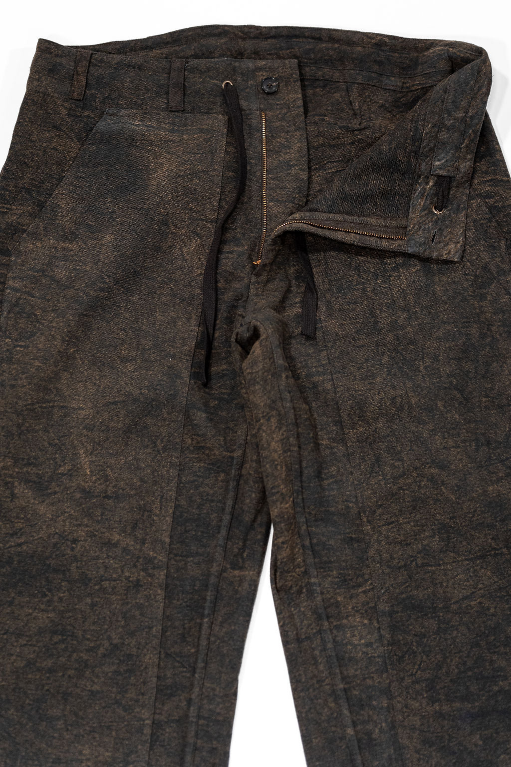 Indi + Ash Raka Pant - Iron Organic Cotton Millwoven Stone Enzyme Canvas