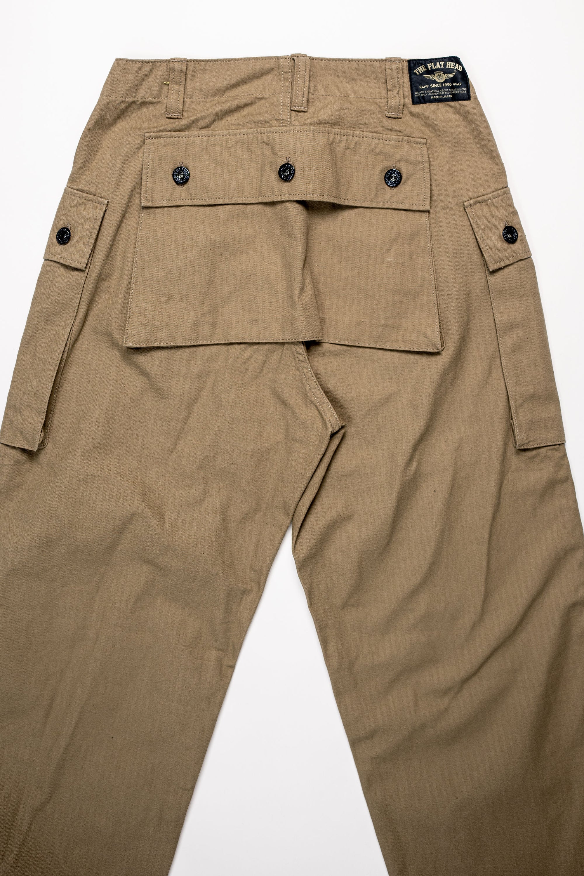 The Flat Head FN-PA-C012 Monkey Pants - Beige