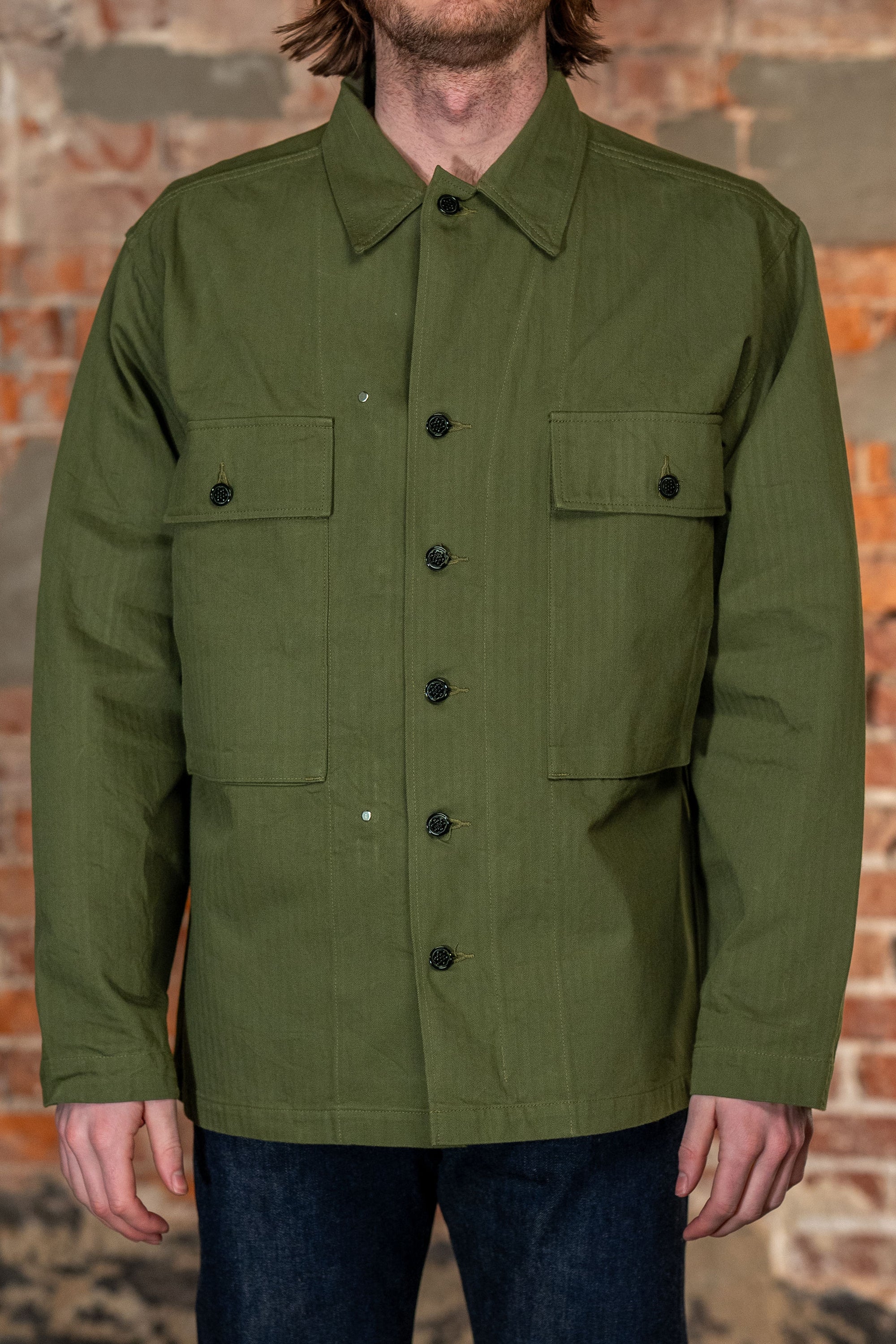 Buzz Rickson's BR15887 Herringbone Twill Jacket Special - Olive