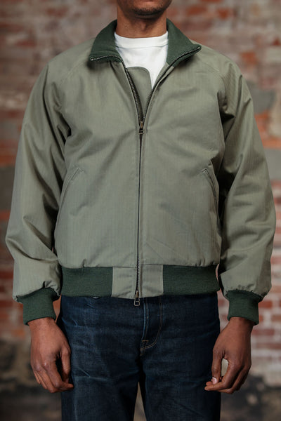 Dehen 1920 Pilot Jacket - Sage Dry Waxed Cotton - Franklin & Poe