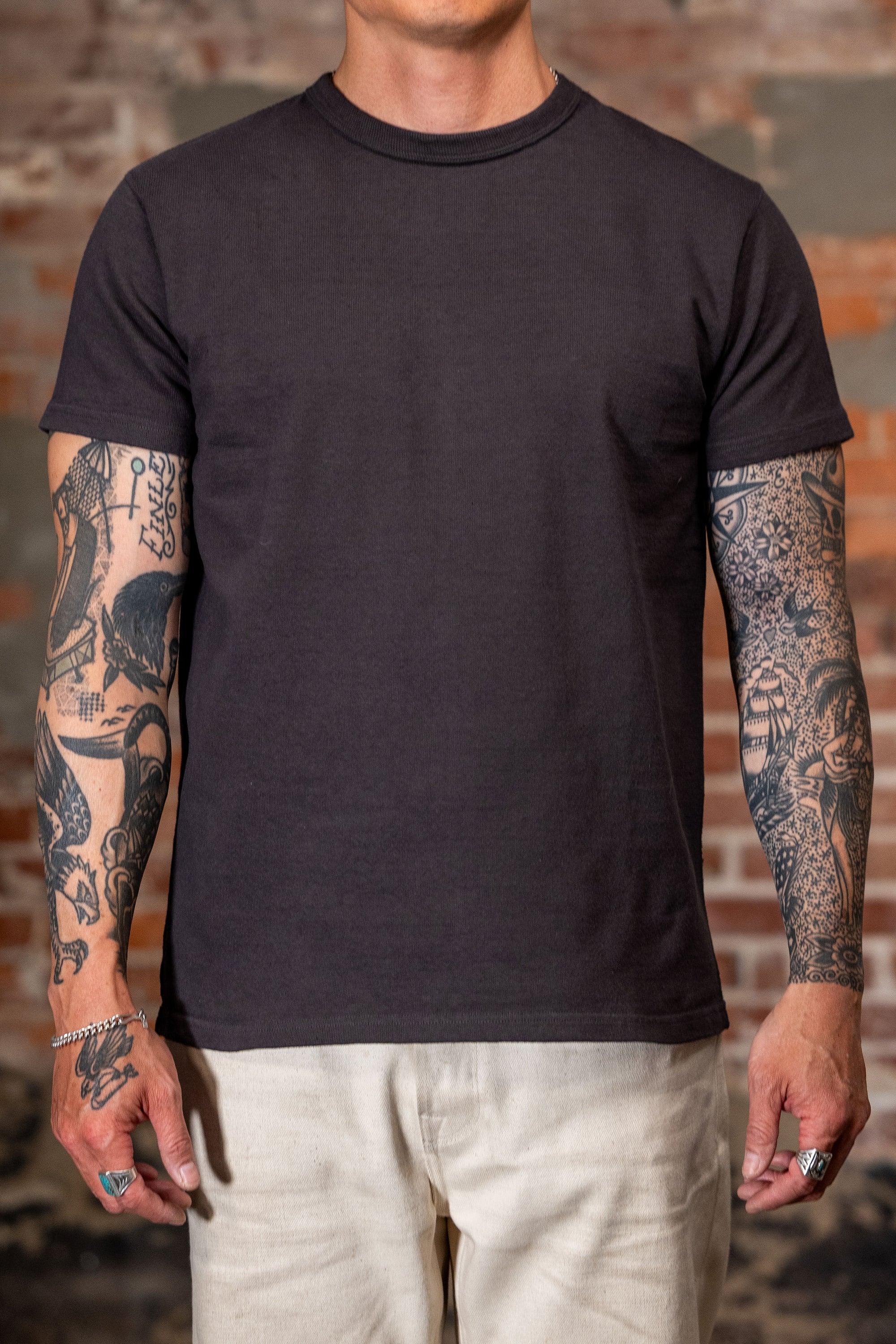 Samurai SJST-SC01 Japanese Cotton Made Crew - Kuromame