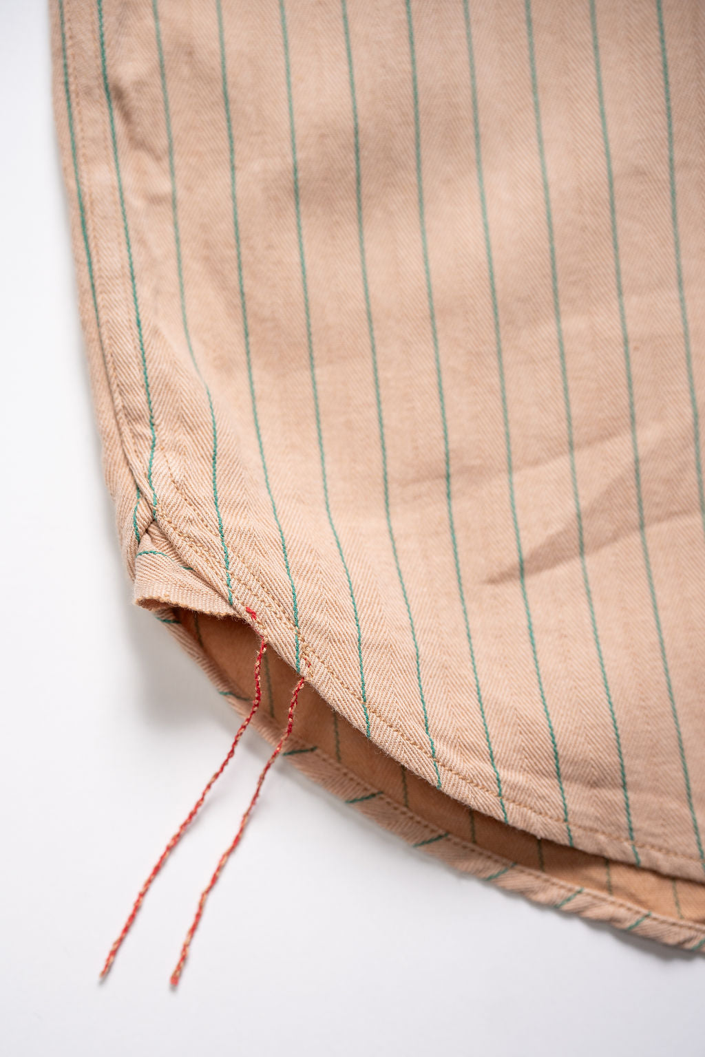 Sugar Cane Coke Stripe Work Shirt - Beige