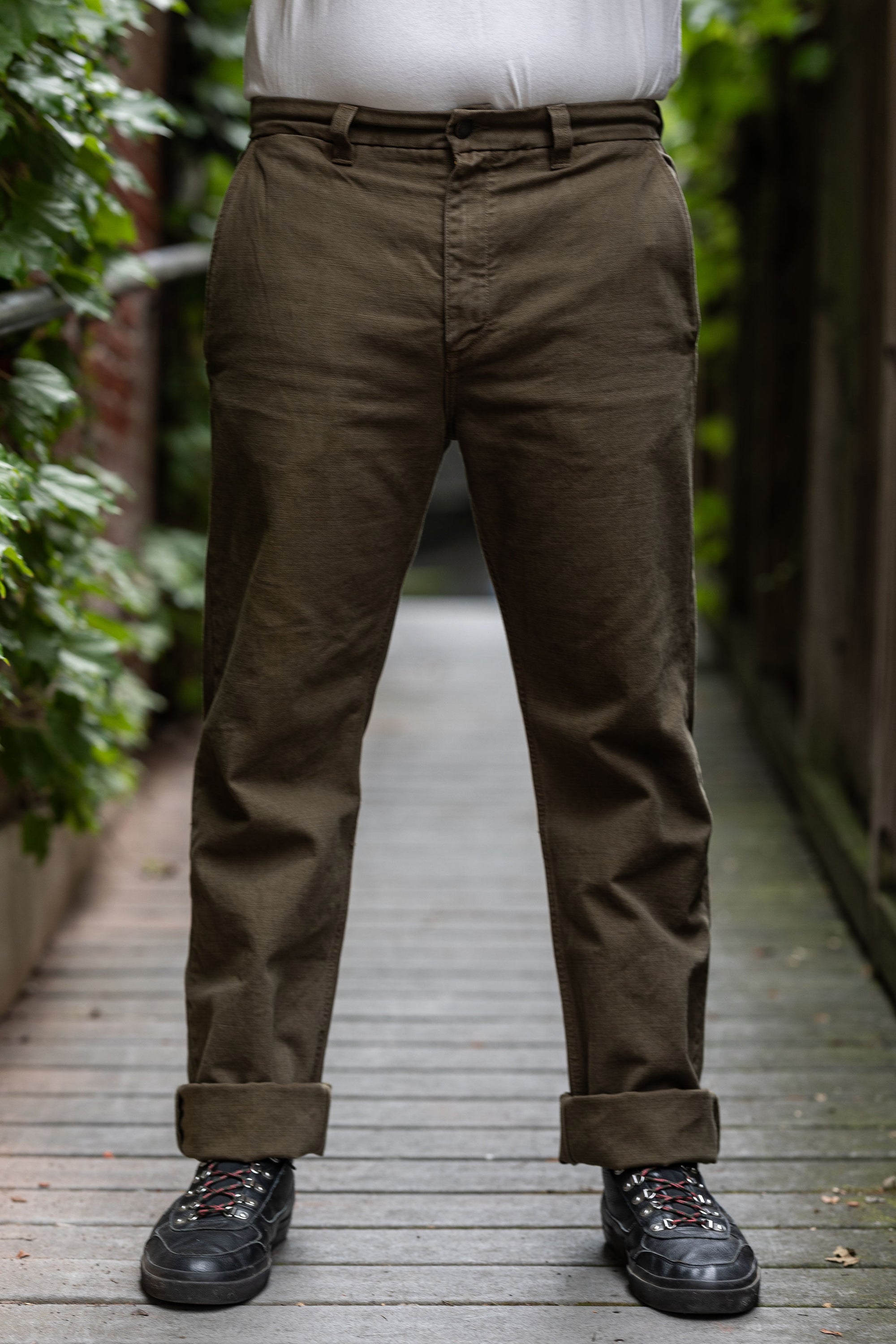 Freenote Cloth Deck Pant 14oz Slub- Army