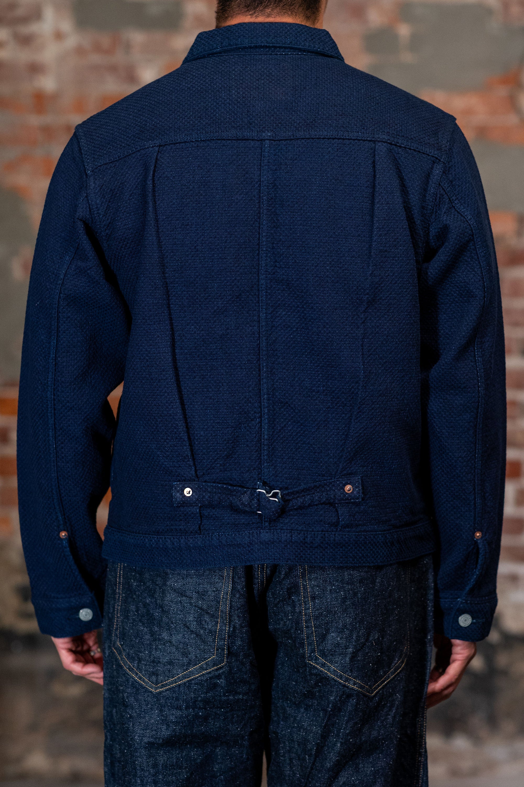 Omoto Denim 3121 Type 1 Jacket - 15oz Ori-zashi Sashiko (One-Washed)