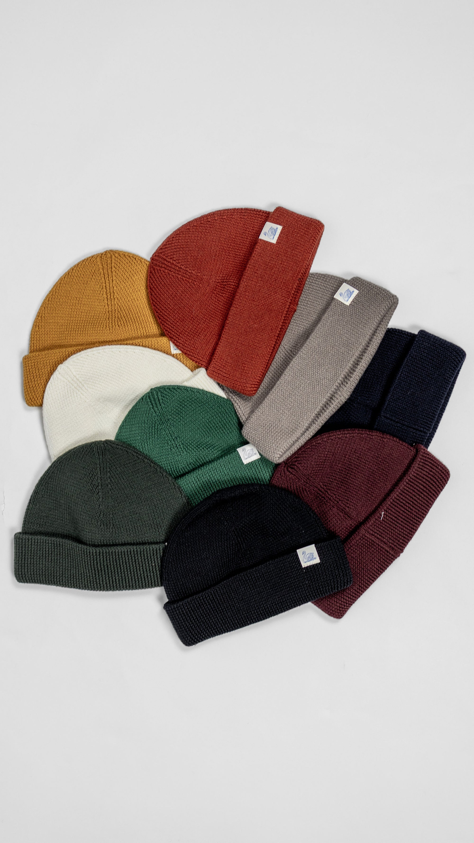 Merz b Schwanen MWBN05 Merino Wool Ribbed Watch Cap - Dark Navy