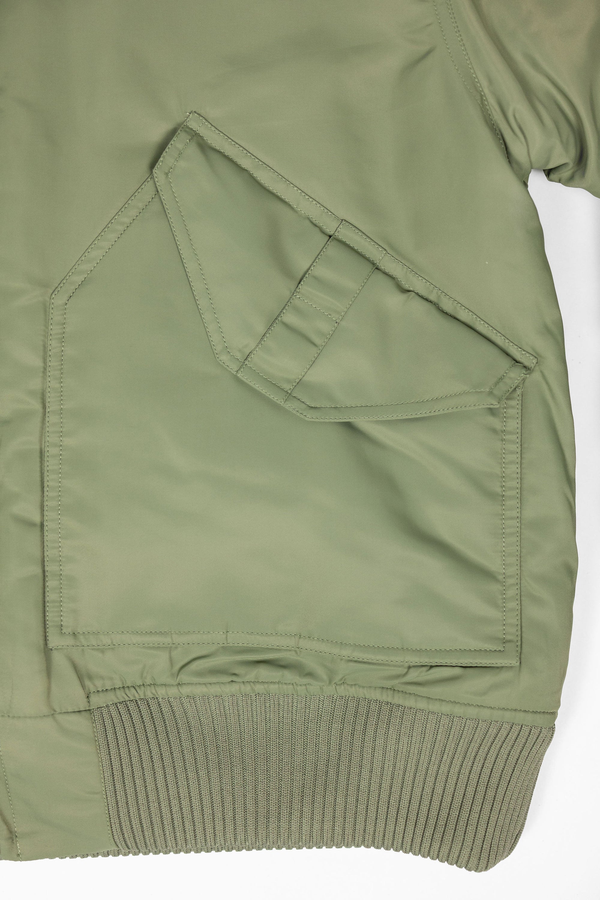 3sixteen CWU Flight Jacket - Sage Aviator Satin
