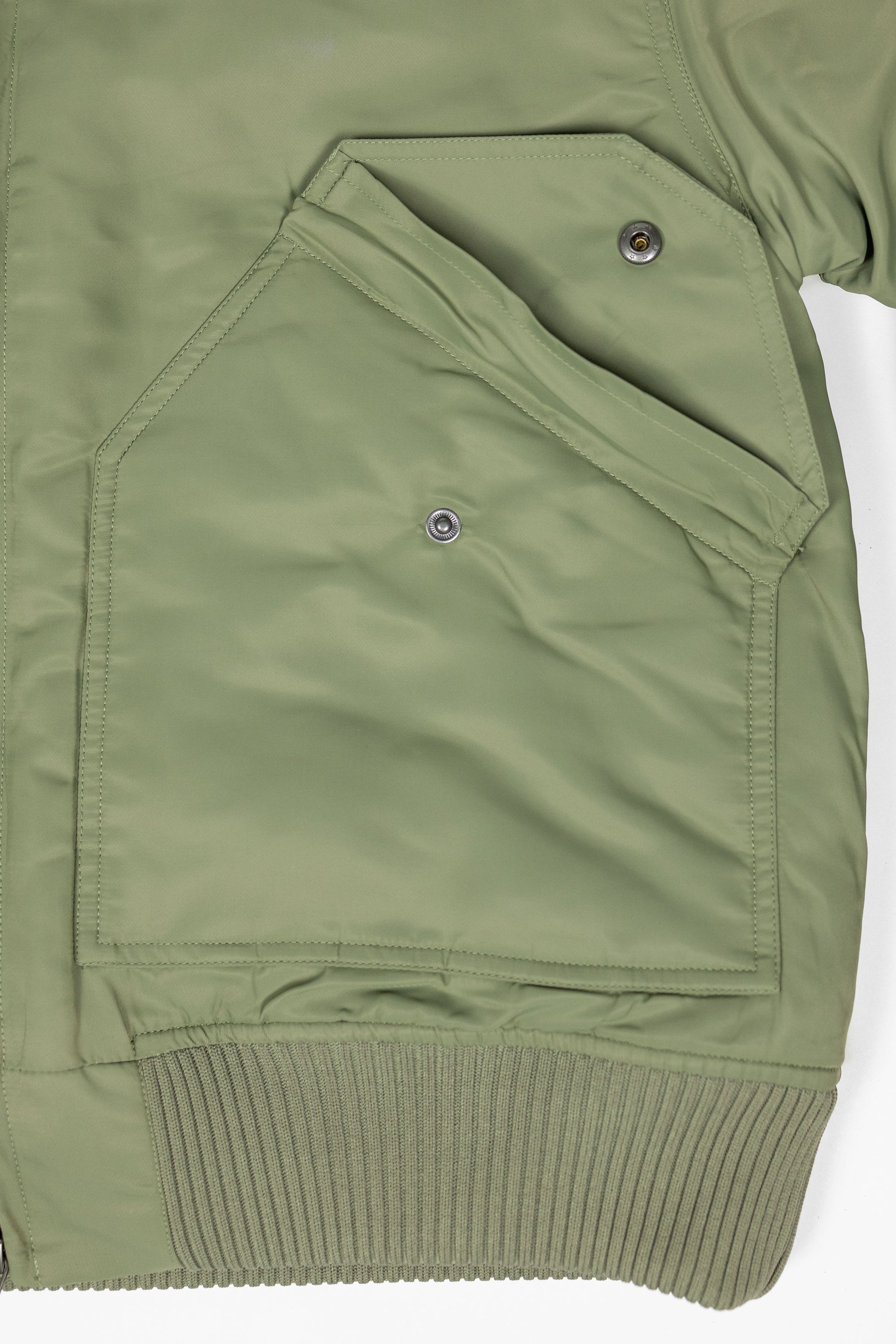 3sixteen CWU Flight Jacket - Sage Aviator Satin
