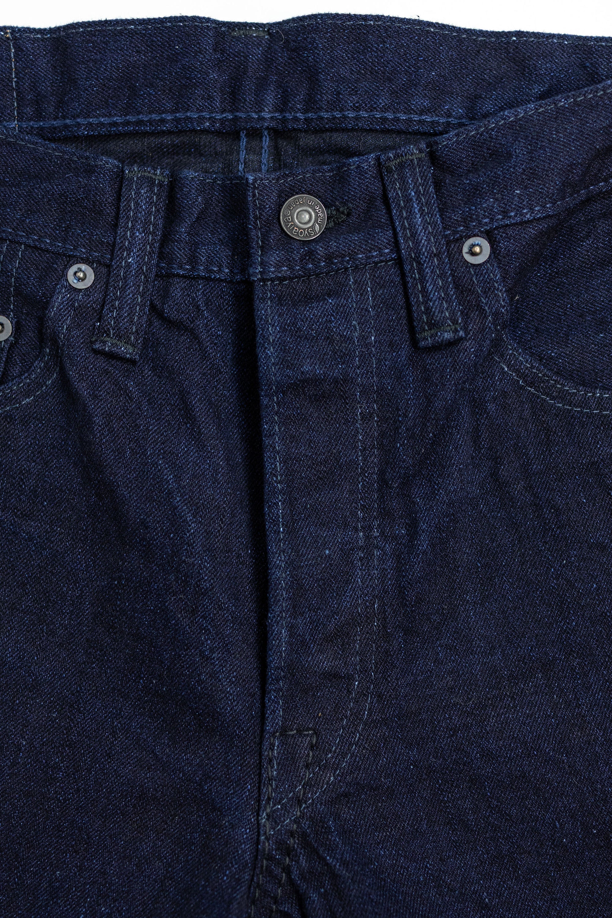 Pure Blue Japan XX-003-IDBK Regular Straight - 14oz Indigo x Black Denim (Rinsed)